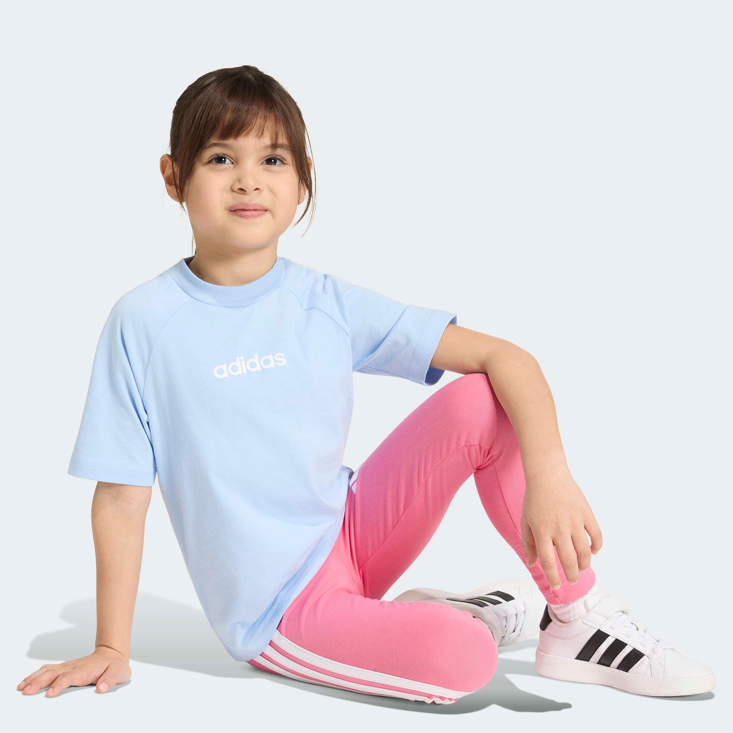 adidas Sportswear T-Shirt »LK LIN TEE 160« für Kinder, Rundhalsausschnitt, ohne Verschluss, weiches Material