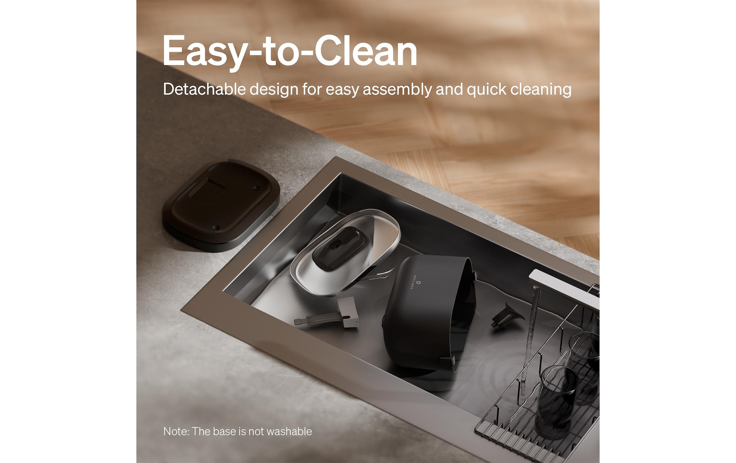   Trinkbrunnen »Petlibro Dockstream Battery-Operated mit Sensor« Kabelloser Trinkbrunnen für Haustiere