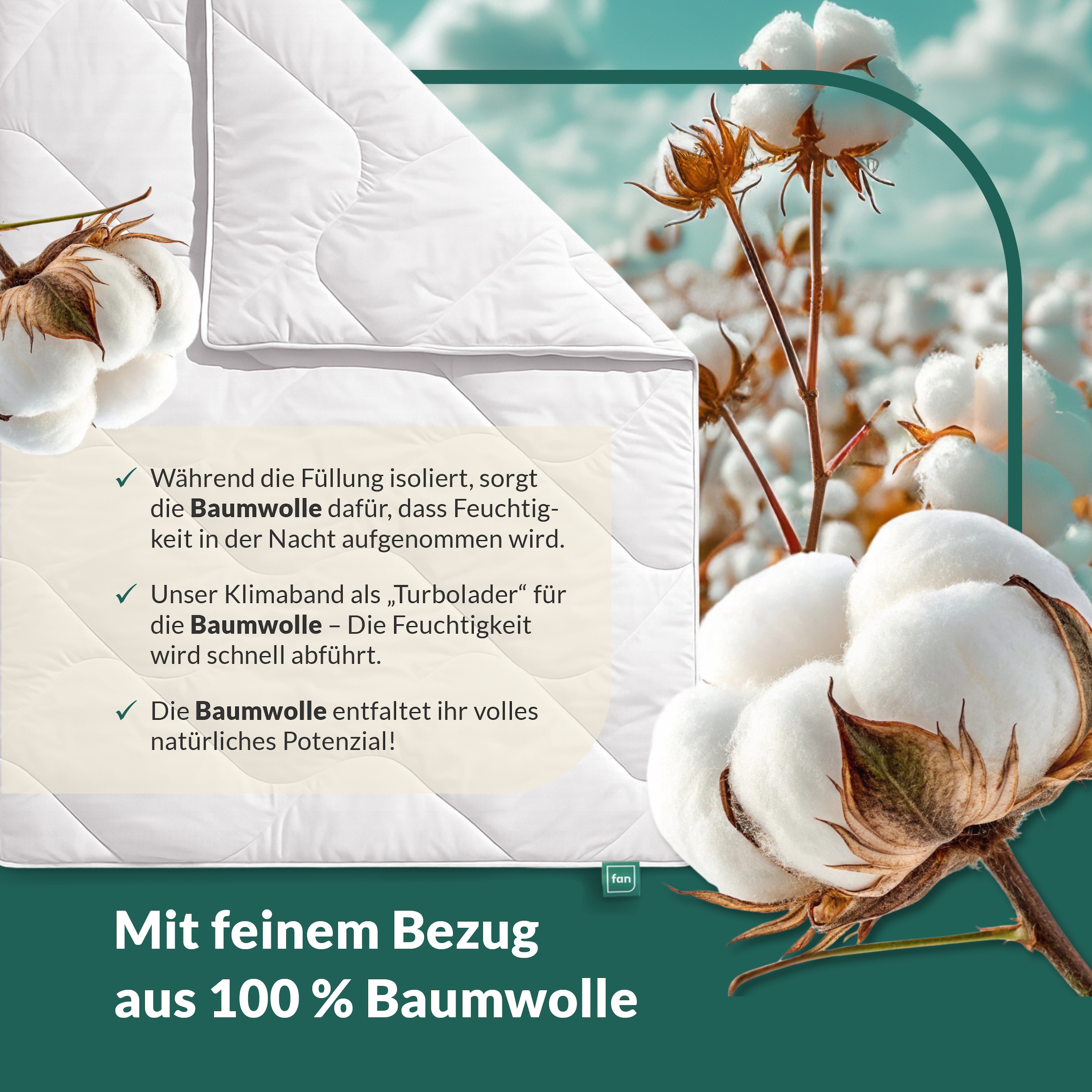 fan Microfaserbettdecke »Climacontrol® II, Bettdecken für den Winter, Made in Germany« warm Füllung 100% Polyester 1 Stk. tlg. Bettdecke 135x200 cm, 155x220 cm und weiteren Grössen, Decke
