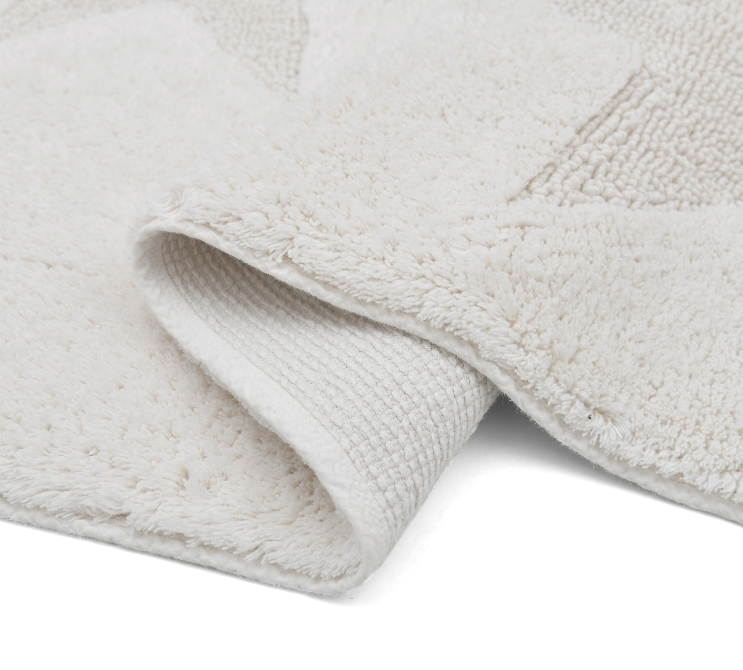 GOODproduct Tapis de bain »Marie, Badvorleger, Badezimmer Teppich« Höhe 13 mm revêtement antidérapant Résistant | compatible chauffage au sol tapis de bain, motif étoile, structure relief, aussi en set