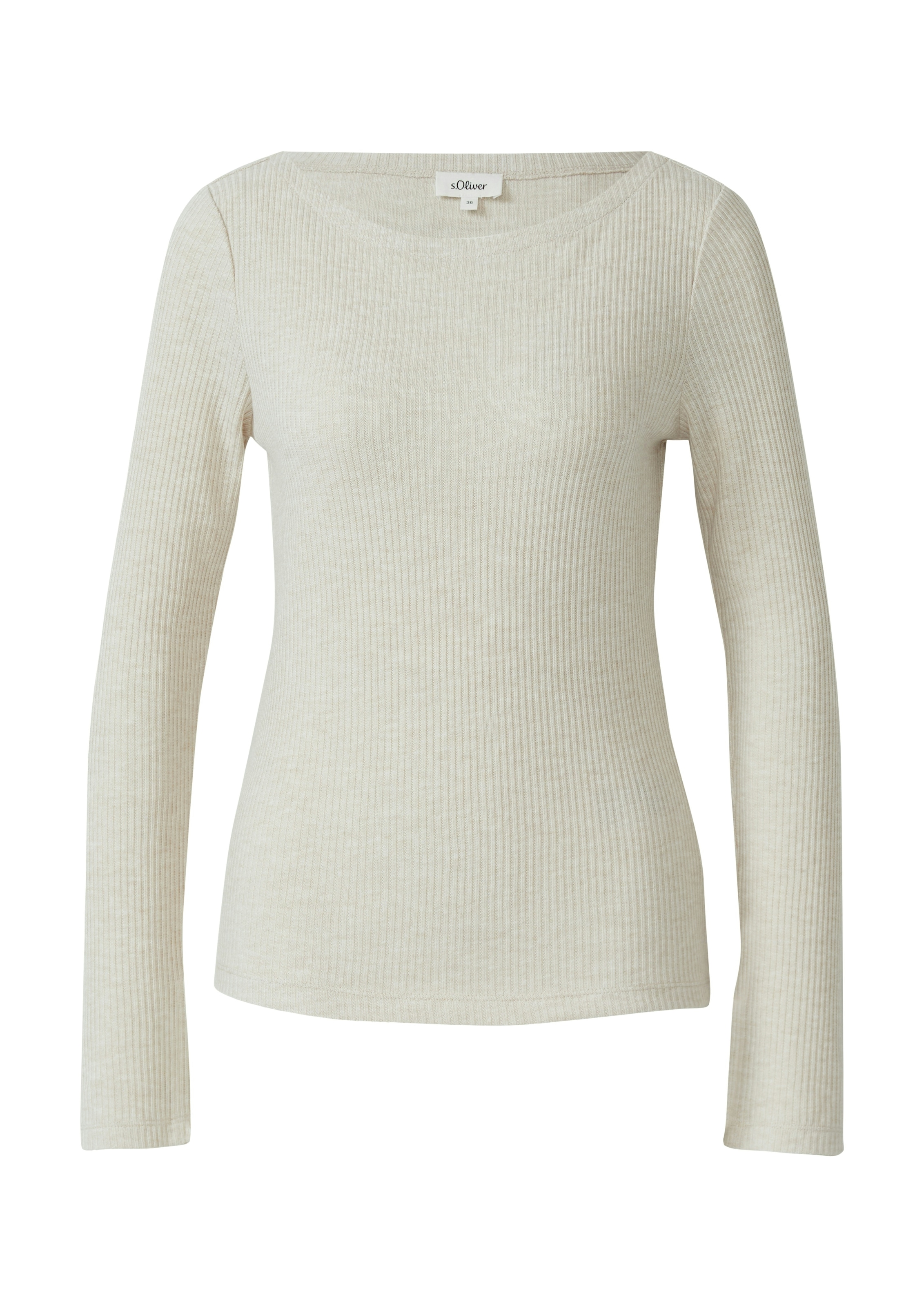 s.Oliver Langarmshirt mit U-Boot-Ausschnitt