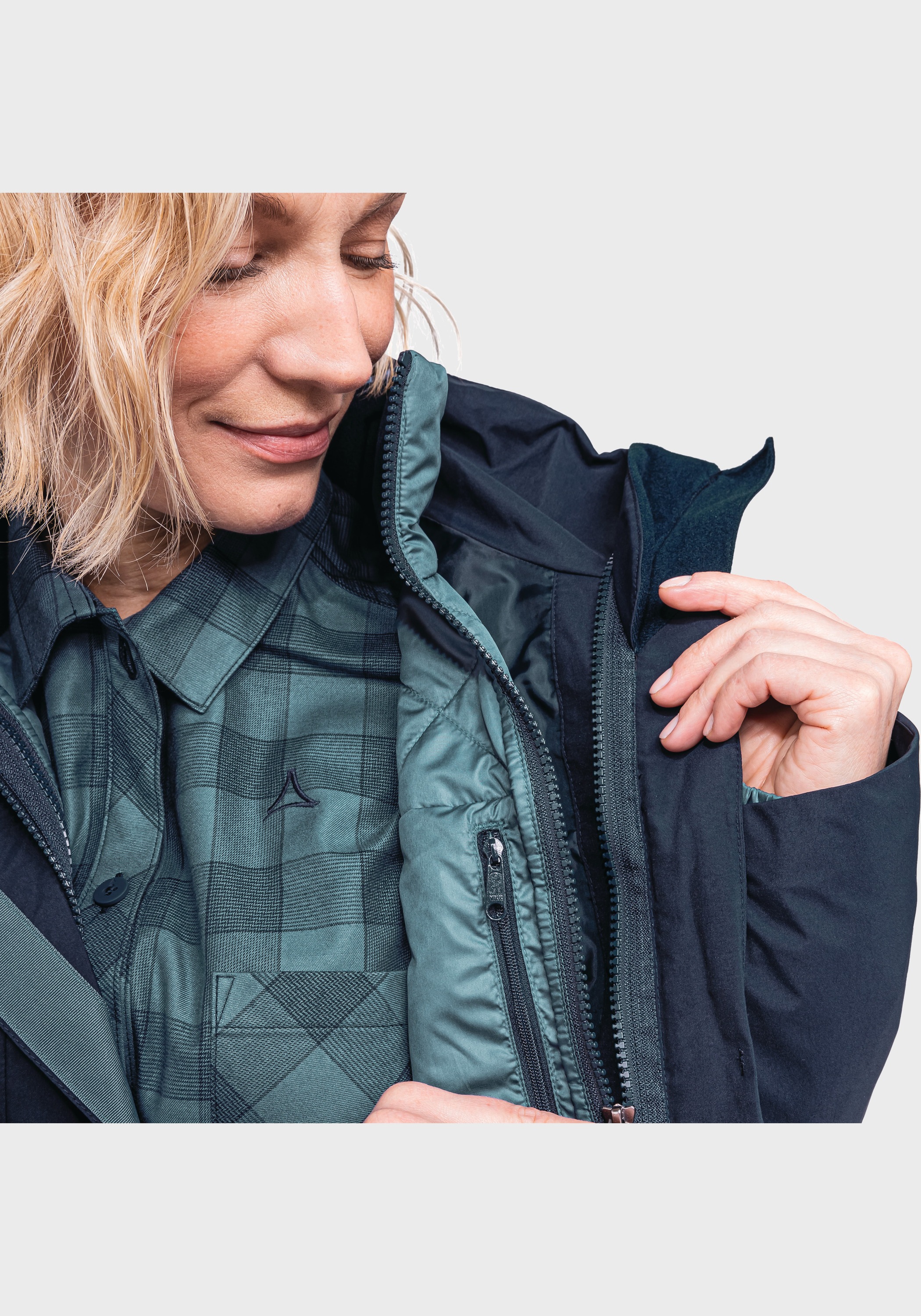 Schöffel Doppeljacke »3in1 Parka Barth L« mit Kapuze