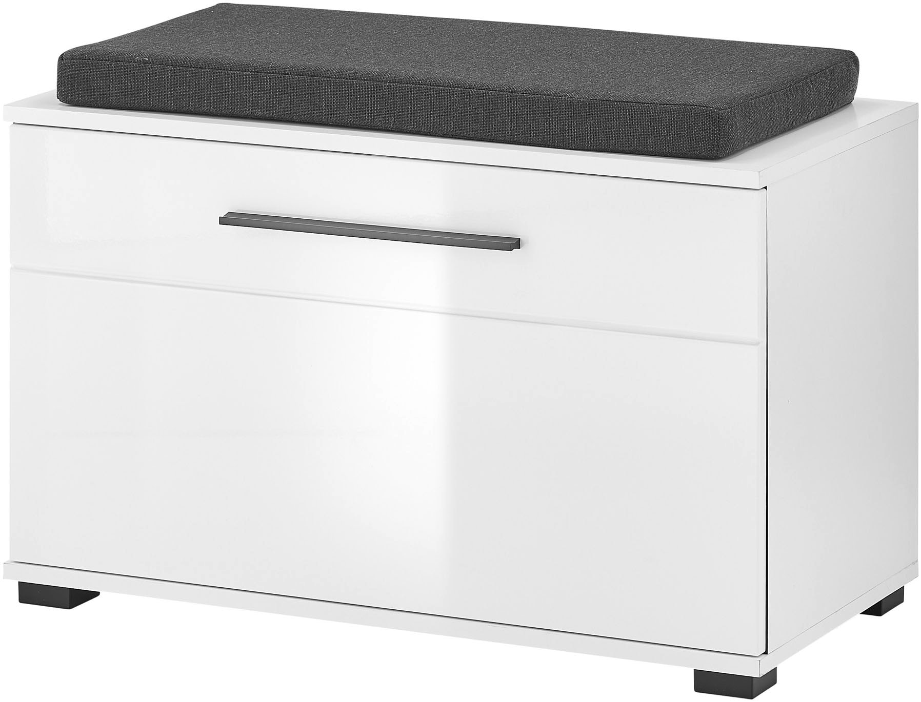 Home affaire Banc rembourré »Cantara, Garderobenbank mit Klappe, Sitzbank in zwei Farben« 2 cuis tlg. inkl. Sitzkissen, Platz für ca. 6 Paar Schuhe, 80 cm breit