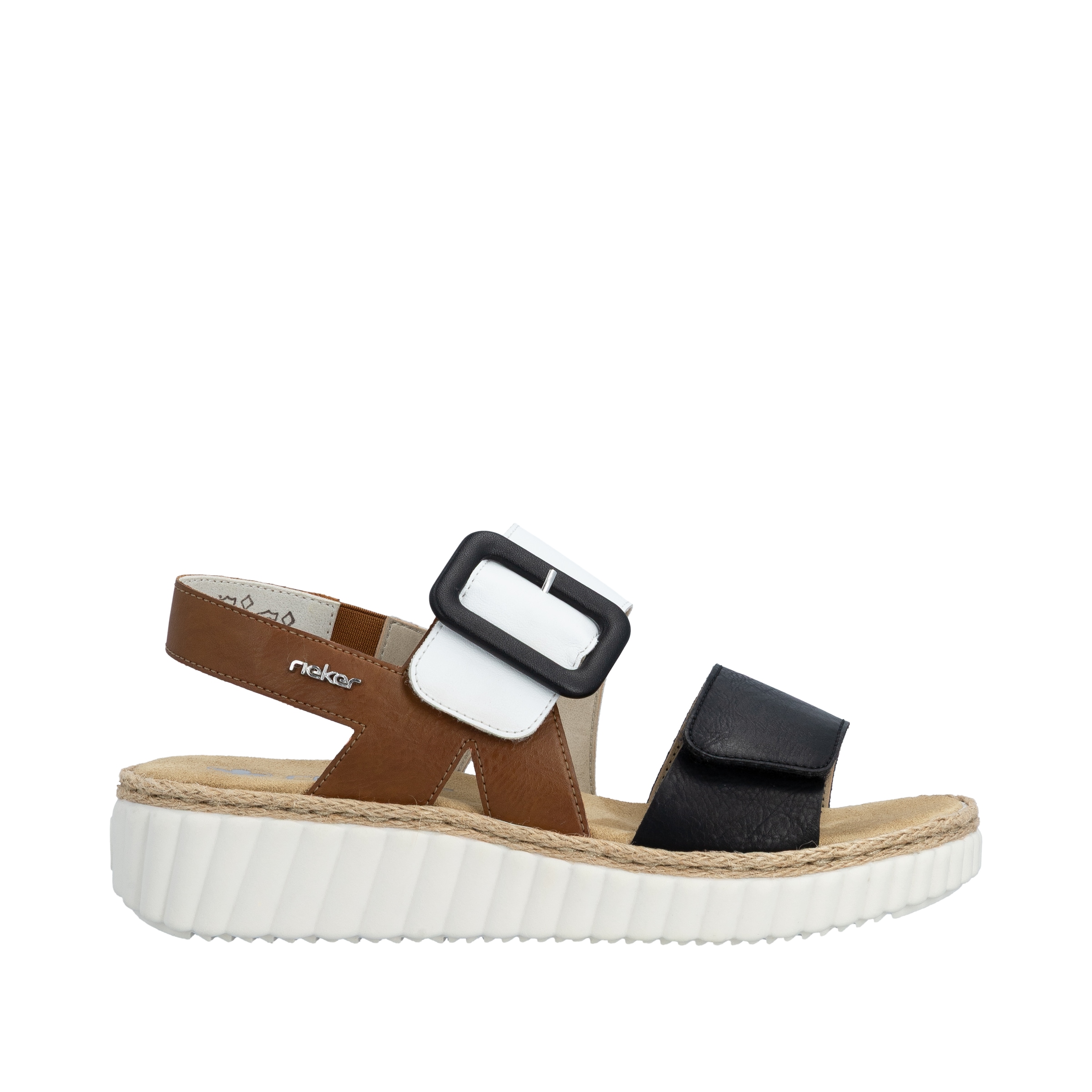 Rieker  chaussure d'été, sandale, talon compensé, forme confortable