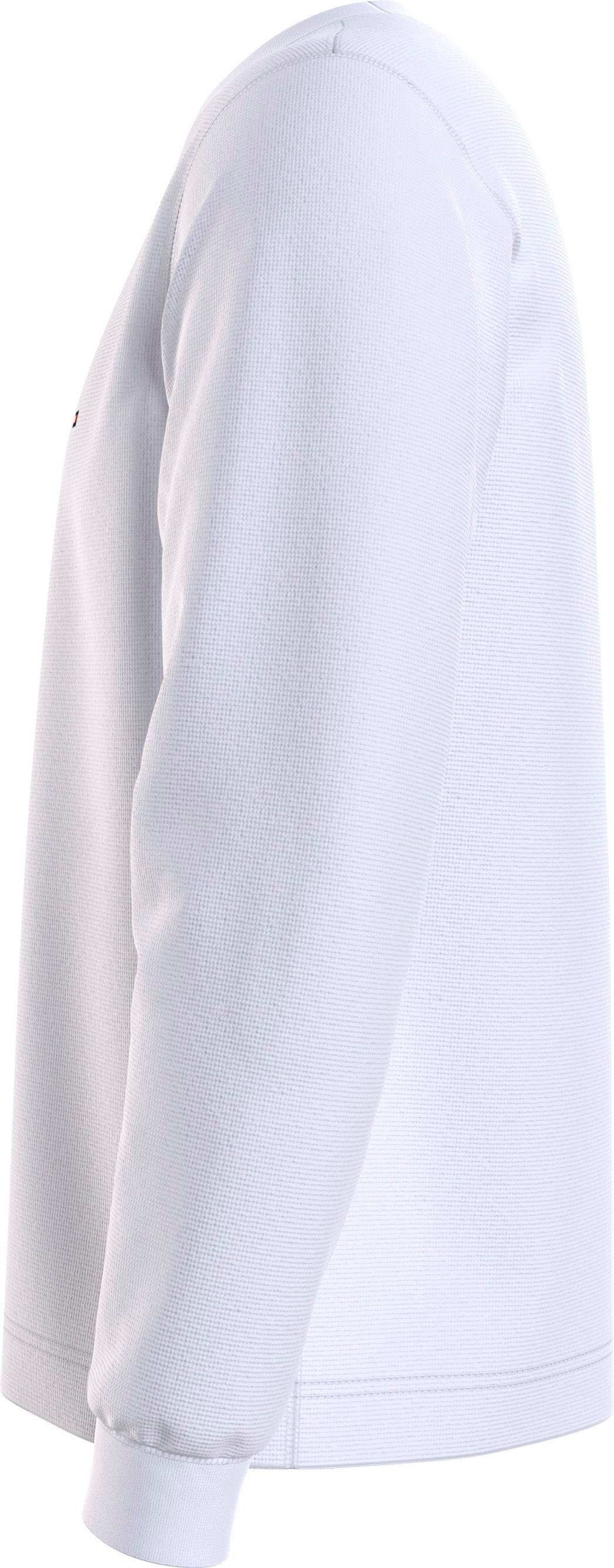 Tommy Hilfiger Pull à col rond »TEXTURED LS TEE« avec encolure ronde