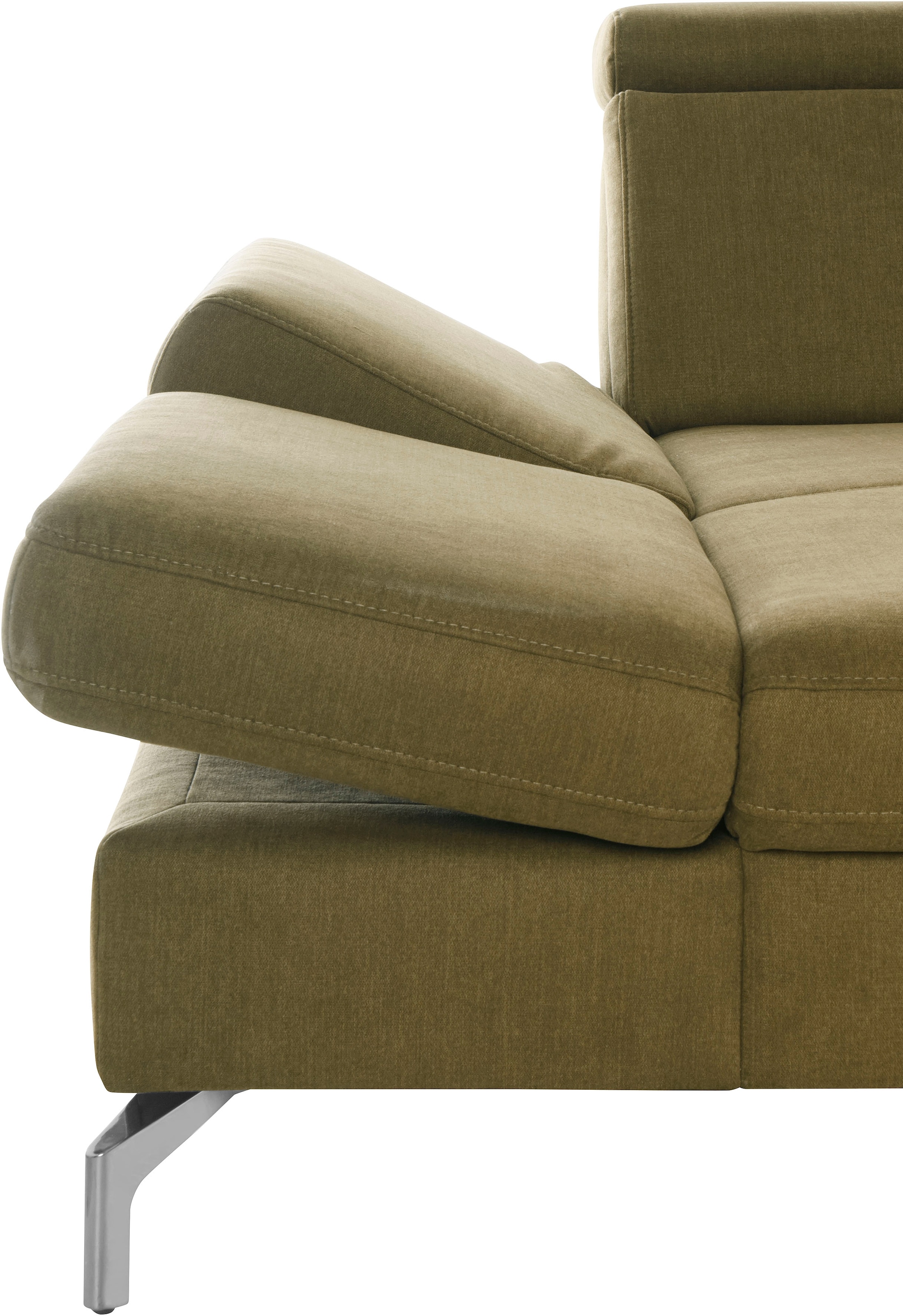 sit&more Wohnlandschaft »Brisbane U-Form« Fusshöhe 15 cm, inklusive Sitztiefen-, Armteil- und Kopfteilverstellung