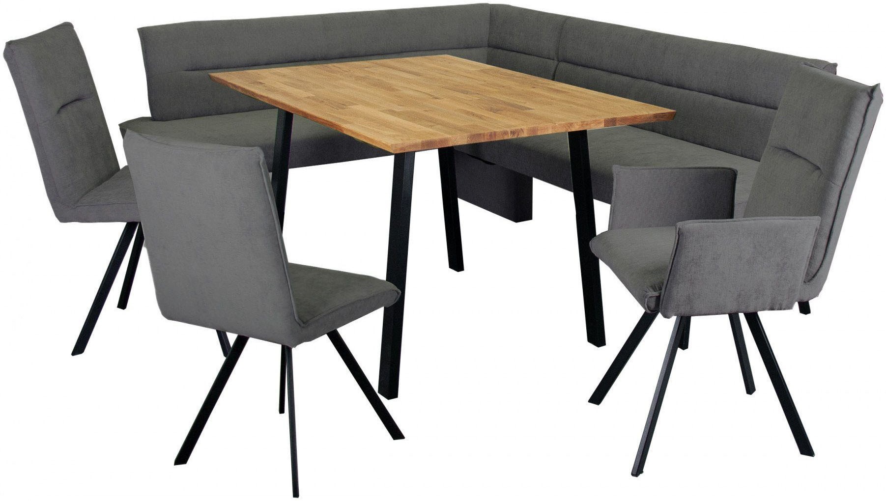 GOODproduct Chaise à 4 pieds »Sava« (Ensemble) 2 cuisMetallgestell