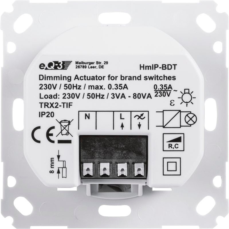 Homematic IP Unterputzschalter »Dimmaktor für Markenschalter - Unterputz (143166A0)«