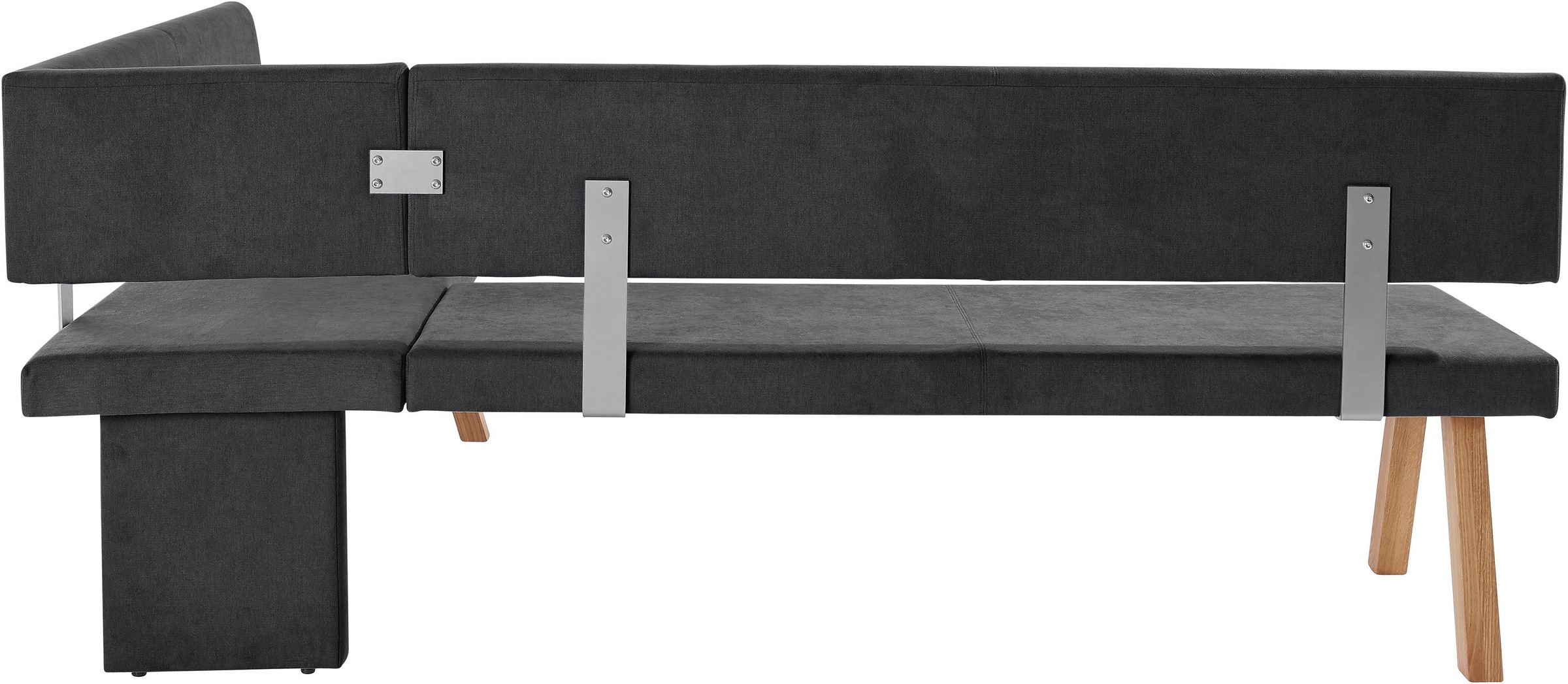 GOODproduct Banc d'angle »Rio« Massivholz in Eiche geölt, Esszimmerbank bequem gepolstert