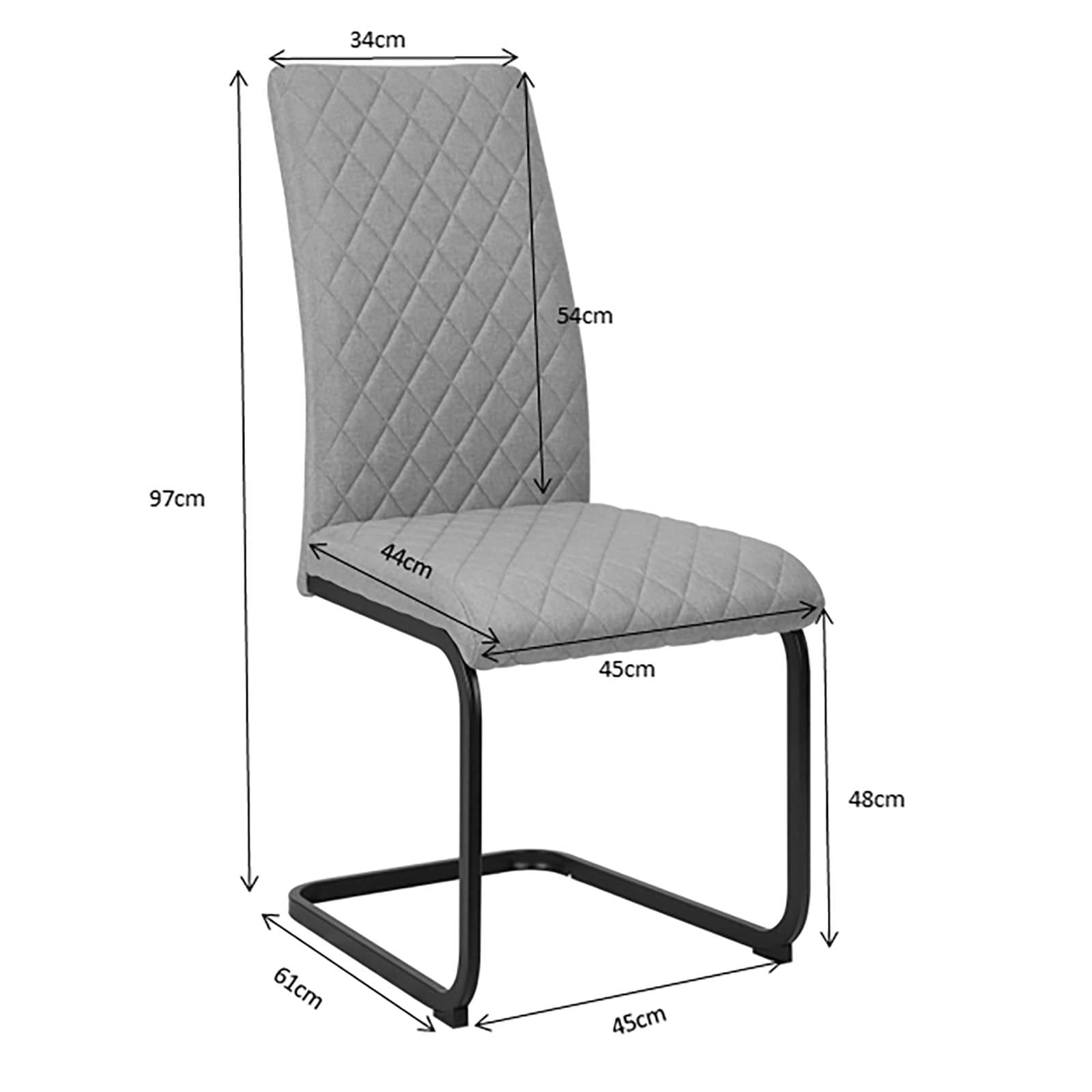 GOODproduct Esszimmerstuhl »Valbourg« () Freischwinger, gepolsterte Rückenlehne und Sitzfläche, 2er Set