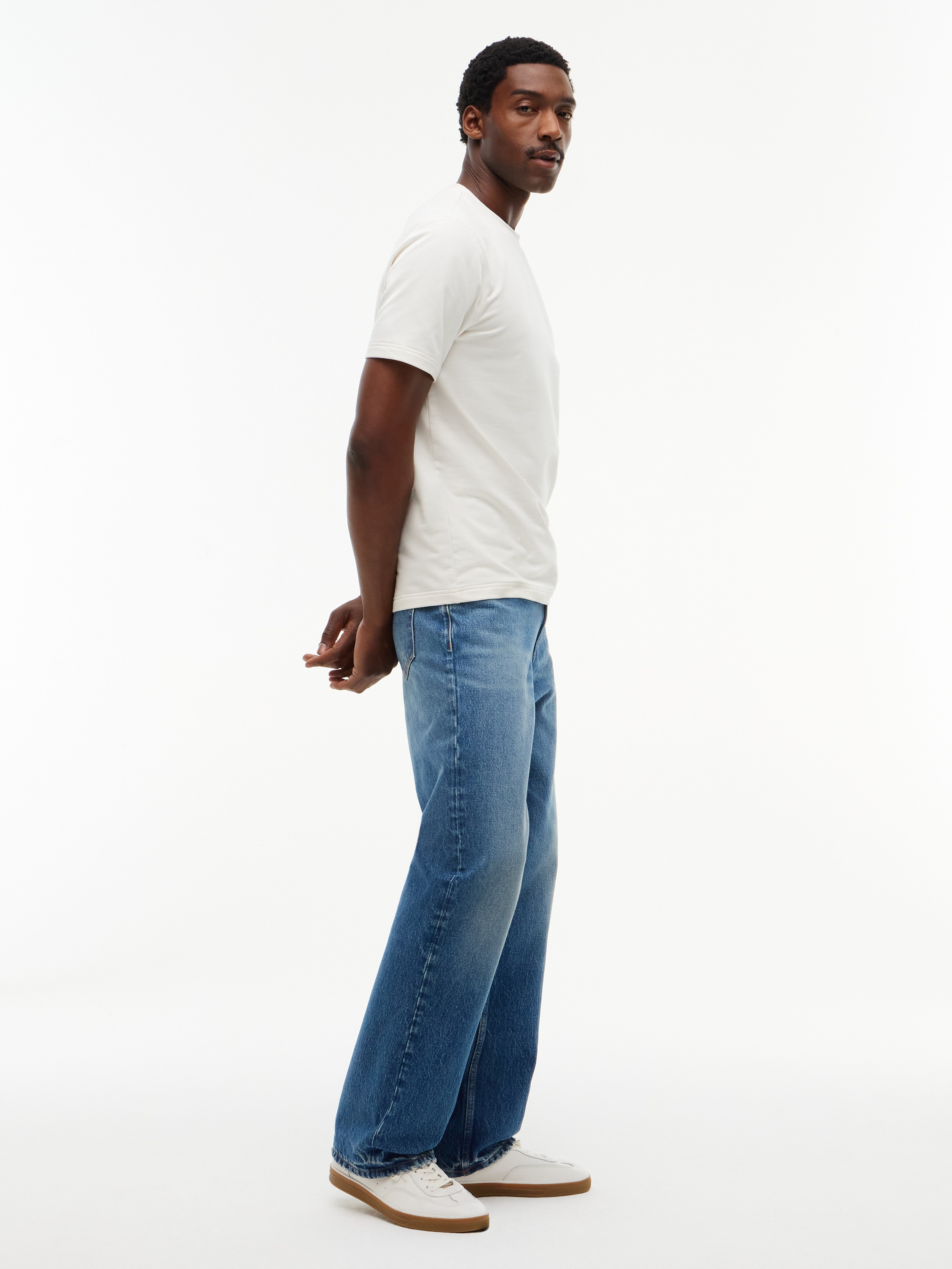 Tommy Hilfiger Jeans droit »RIVER RELAXED CHARLIE BLUE« en denim de coton, coupe décontractée