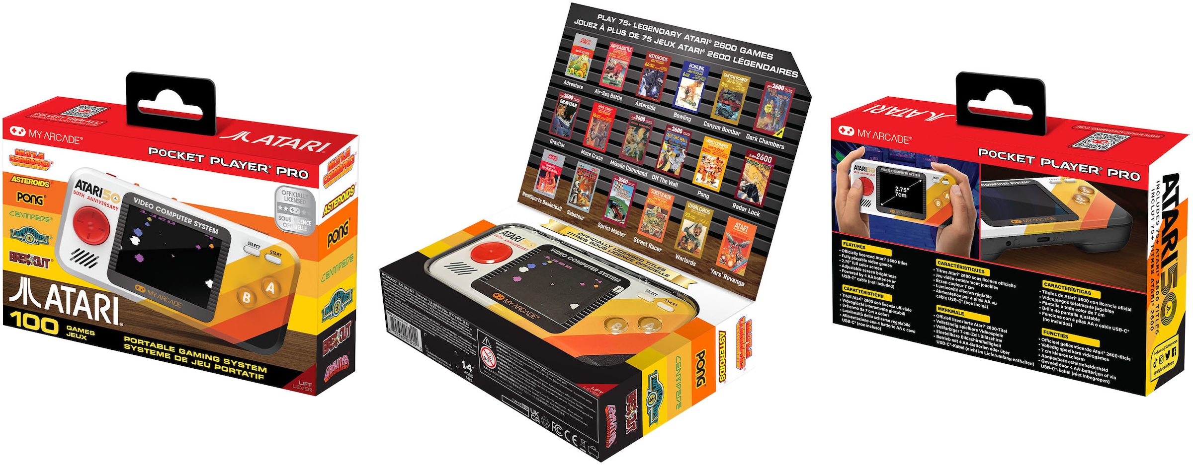 MYARCADE Console rétro »ATARI Pocket Player Pro«
