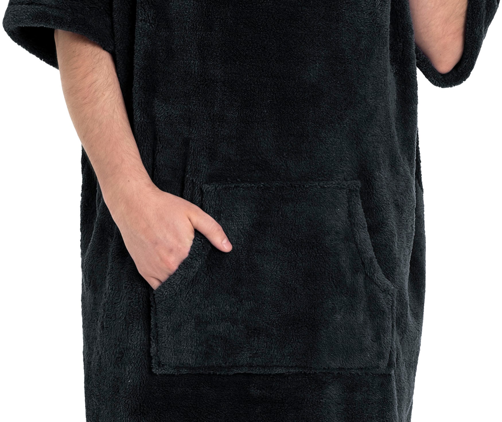 my home Badeponcho »Lillou, Surfponcho ideal für Sauna, Spa & im Urlaub« 1 Stk. weich und kuschelig, plüsch, Fleece, Unisex, für Damen und Herren