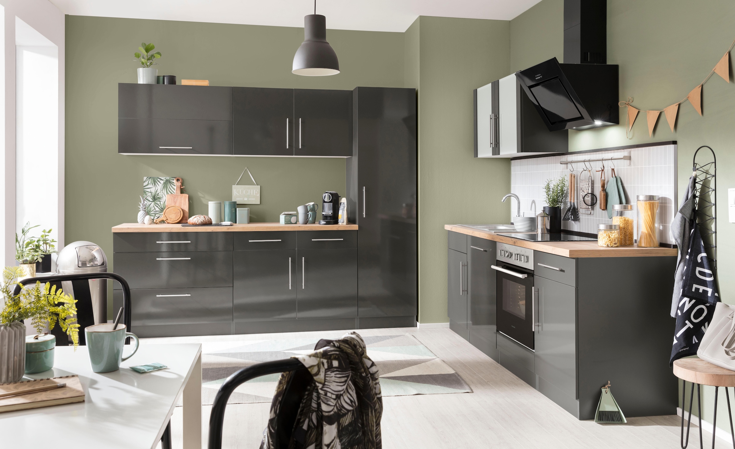 wiho Küchen Armoire suspendue pliante »Cali, TOPSELLER« Breite 90 cm