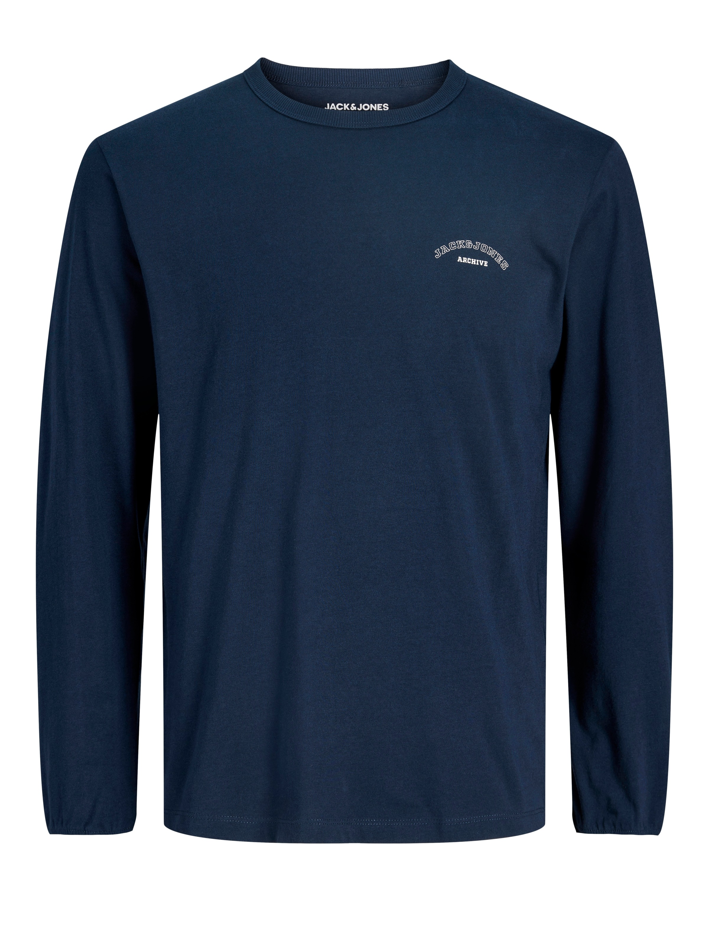 Jack & Jones Junior Langarmshirt »JJCOLLEGE LOGO TEE LS CREW 2PK MP JNR« Packung, 2 tlg.