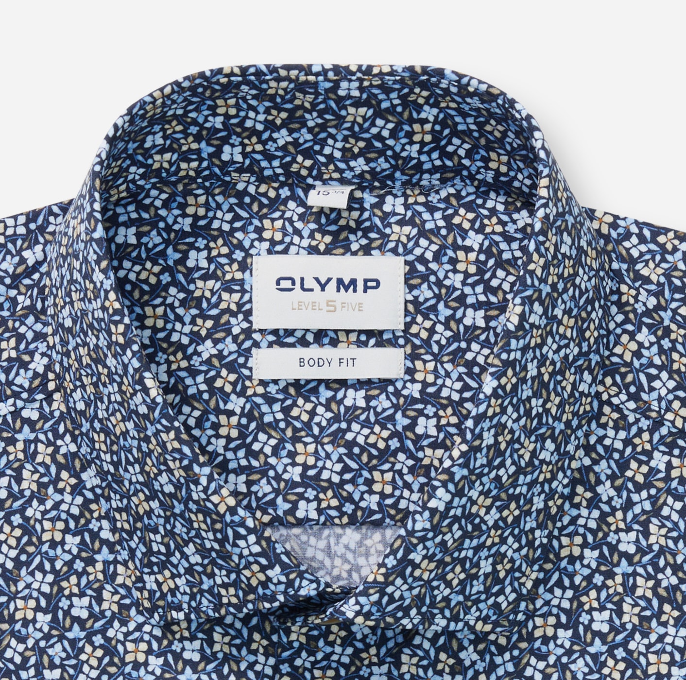 OLYMP Chemise à manches courtes »Level 5« floraler Alloverprint