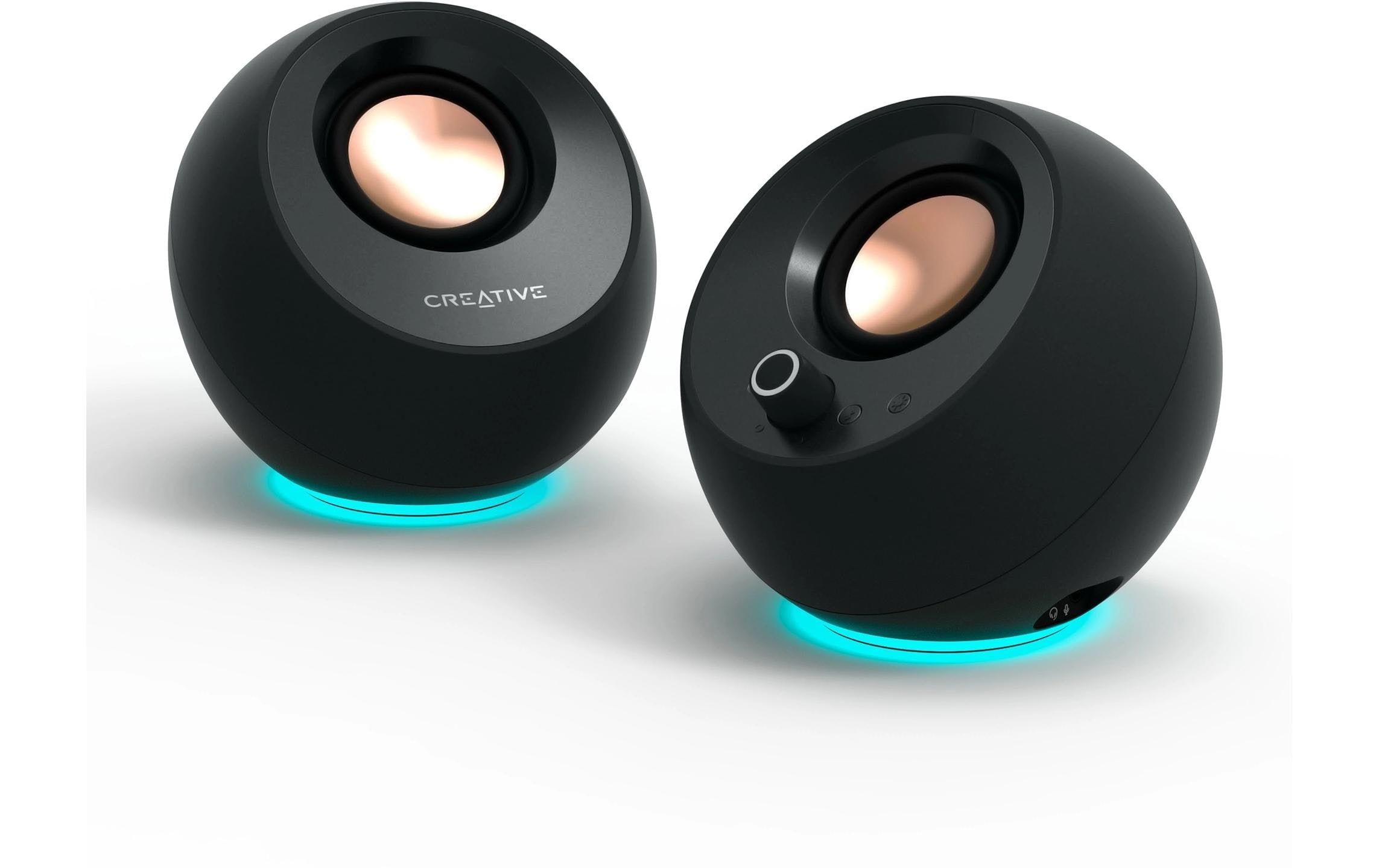 Creative Haut-parleurs pour PC »Pebble Pro, 2.0, Bluetooth 5.3, USB Audio, RGB« ( ) entrée AUX 3,5 mm