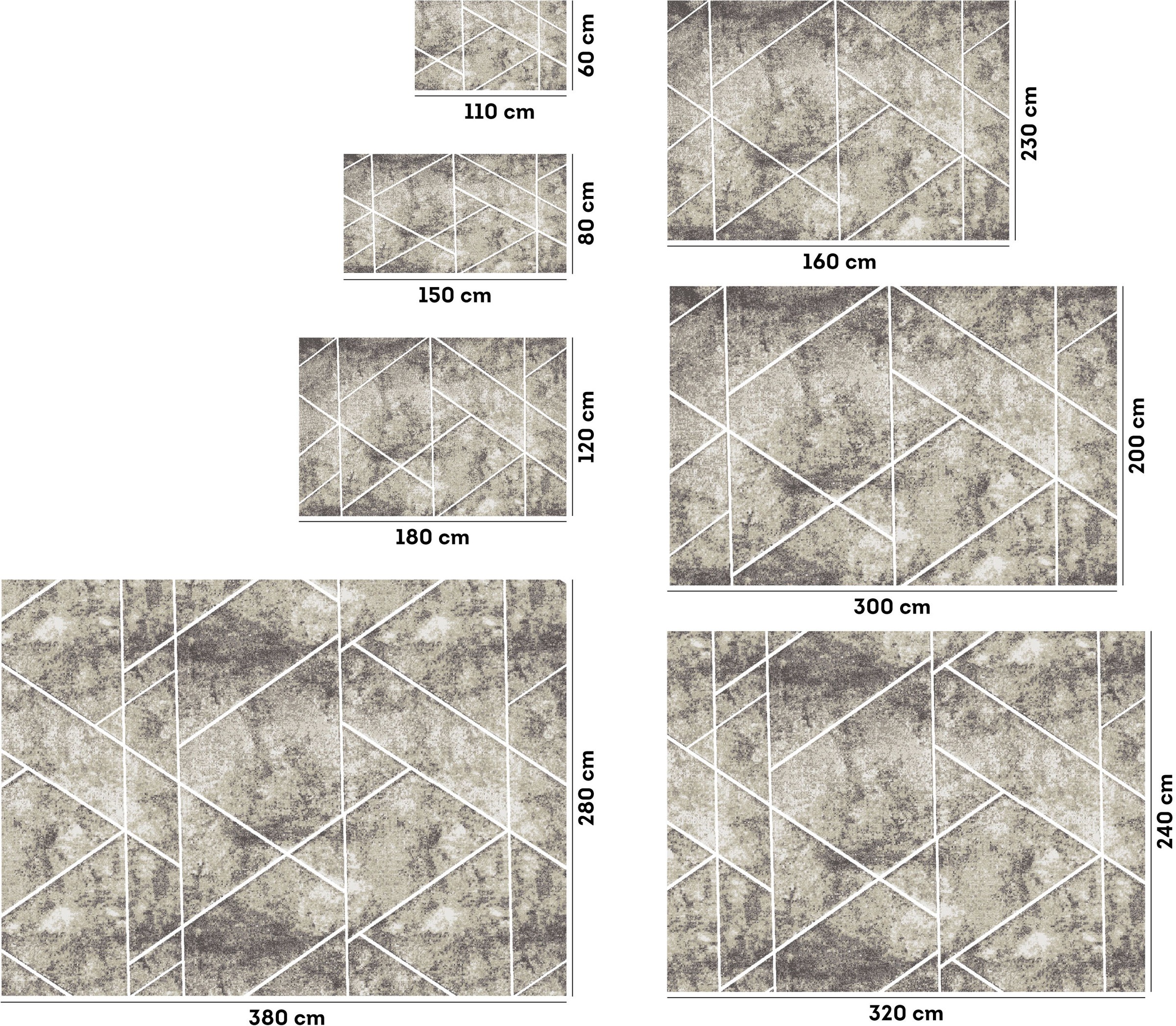 my home Teppich »Kimly, geometrisches Design in 3D-Optik« rechteckig 9 mm Höhe mit besonders weichem Flor, Kurzflor, modernes Design