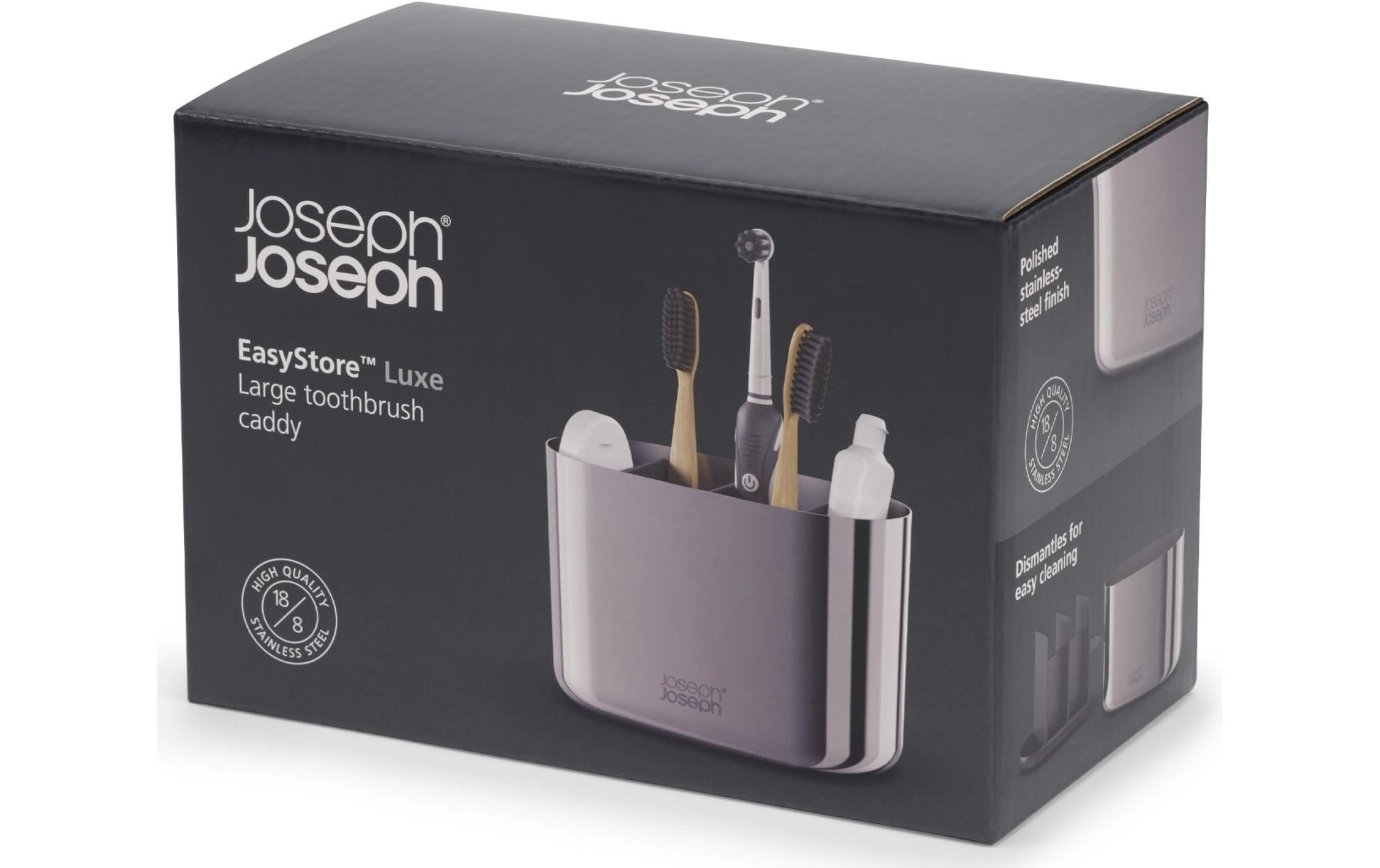 Joseph Joseph Zahnbürstenhalter »EasyStore Luxe« grosser Zahnbürstenhalter aus Edelstahl