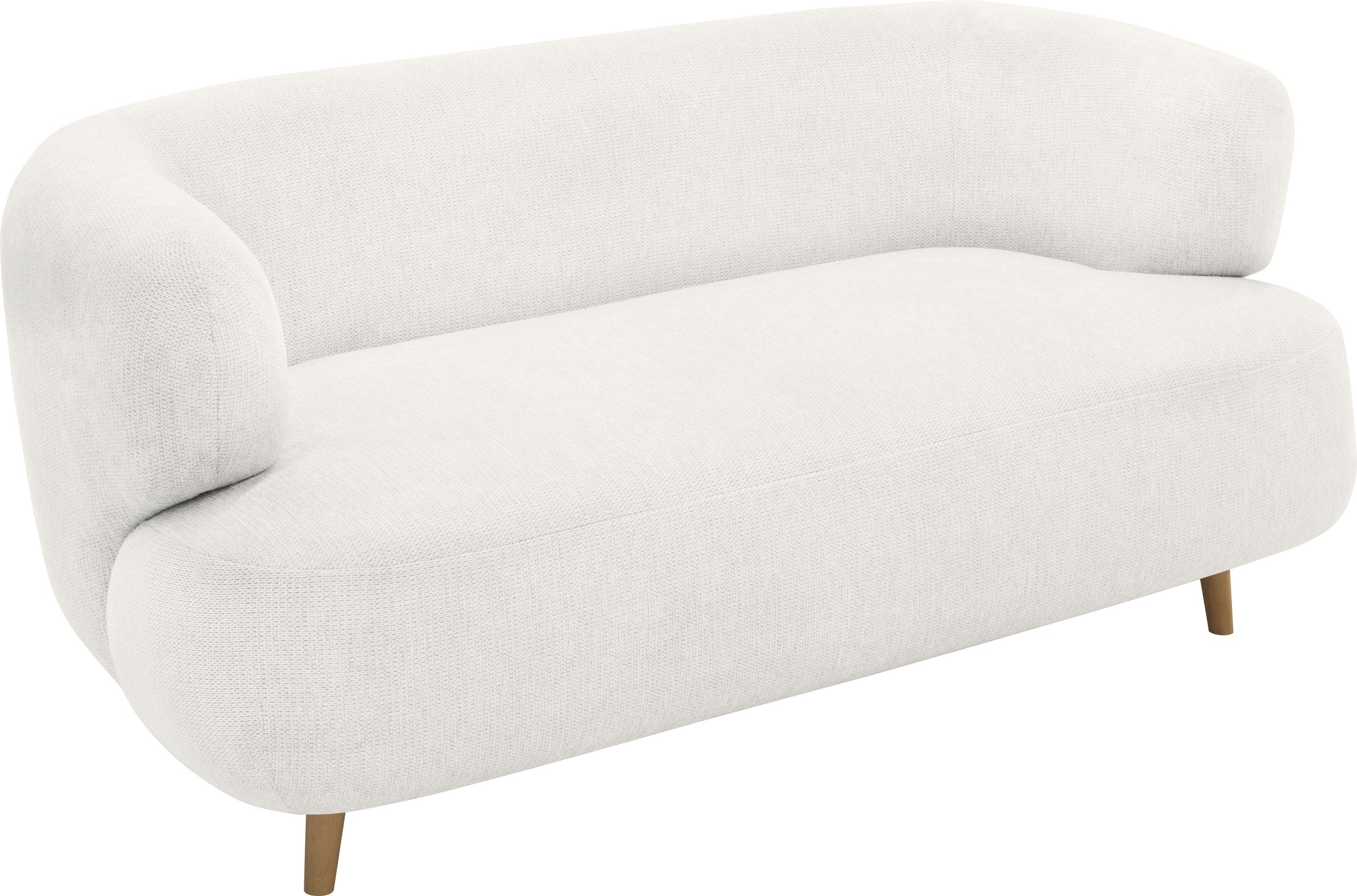 Home affaire 2-places »Tistam Runde Form,« perfektes Einzelstück, organische Form, Füsse aus massivem Holze