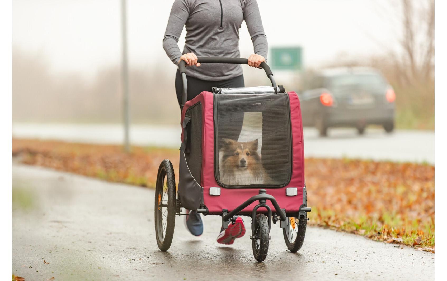 TRIXIE Fahrradträger-Erweiterung »Jogger-Umbauset Grösse L mit 360°-Schwenkrad«