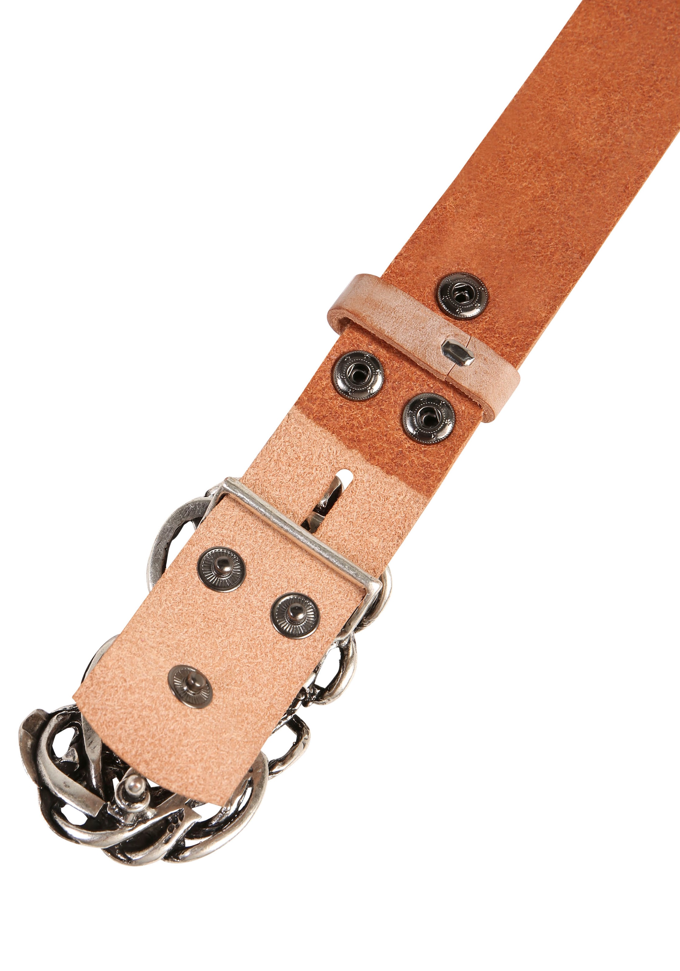 Rettungsring Gürtel Ledergürtel mit austauschbarer Schliesse »Strohknoten«