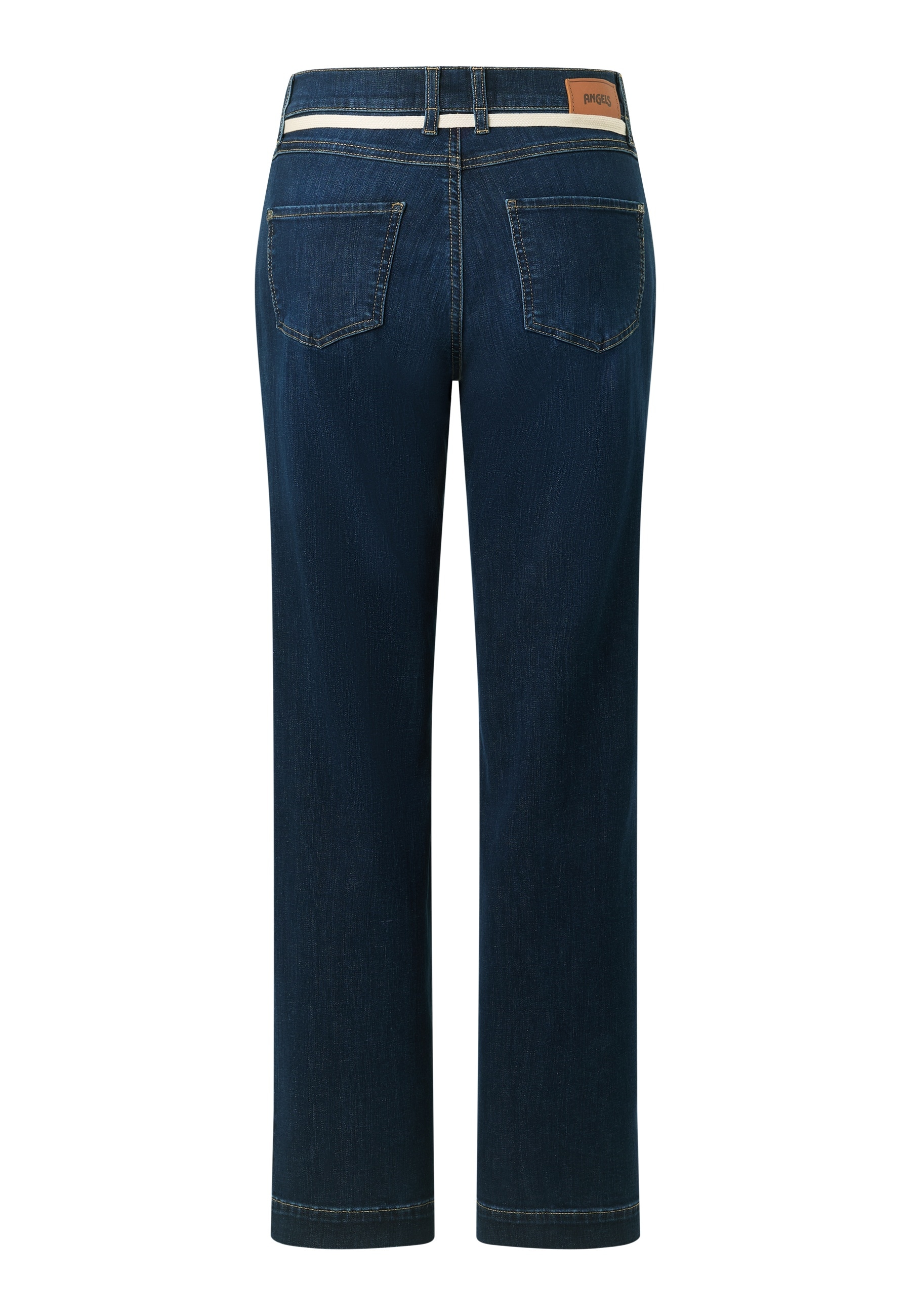 ANGELS Jeans à 5 poches »L. RETRO« Pantalon large, avec stretch et cordon de serrage