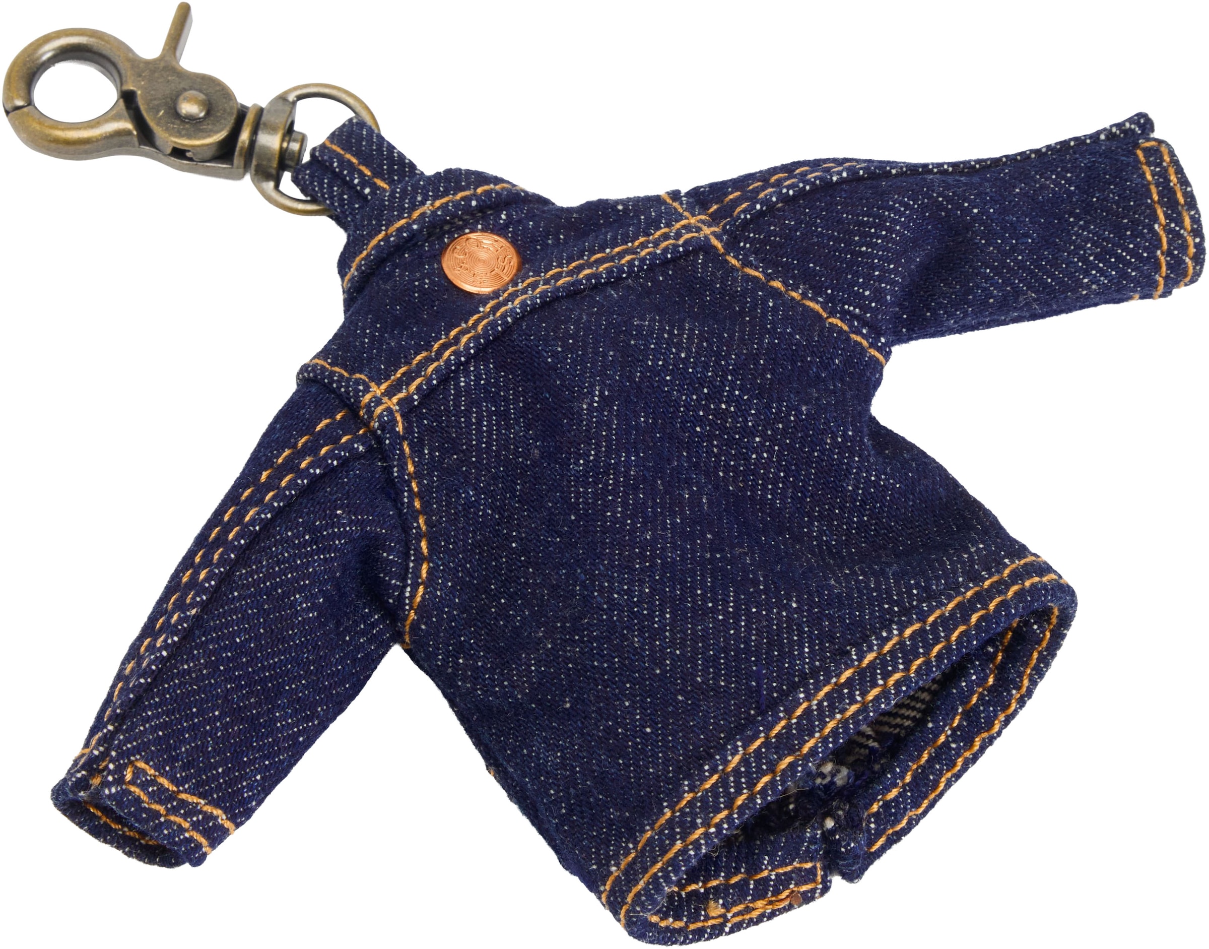 Levi's® Schlüsselanhänger »LEVI'S MINI TRUCKER CHARM« Mini Jeansjacke für Schlüsselbund, Tasche oder Rucksack mit Karabiner