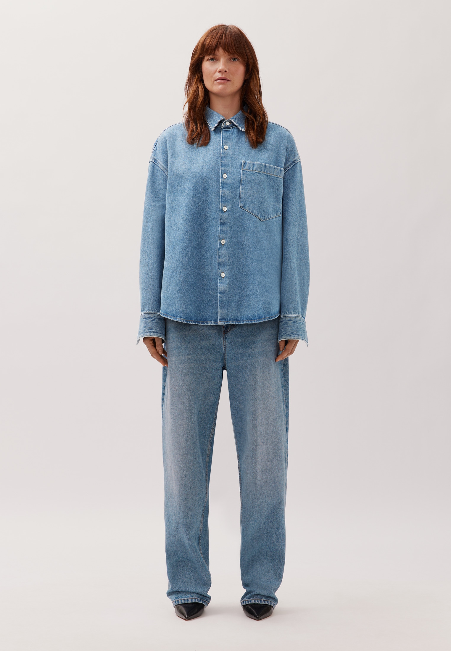 studio seidensticker Chemise d'affaires Oversized 1/1 Kentkragen Denim