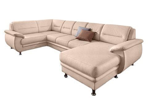 sit&more Paysage de salon »Mailand U-Form, B: 312 cm« optional Bettfunktion