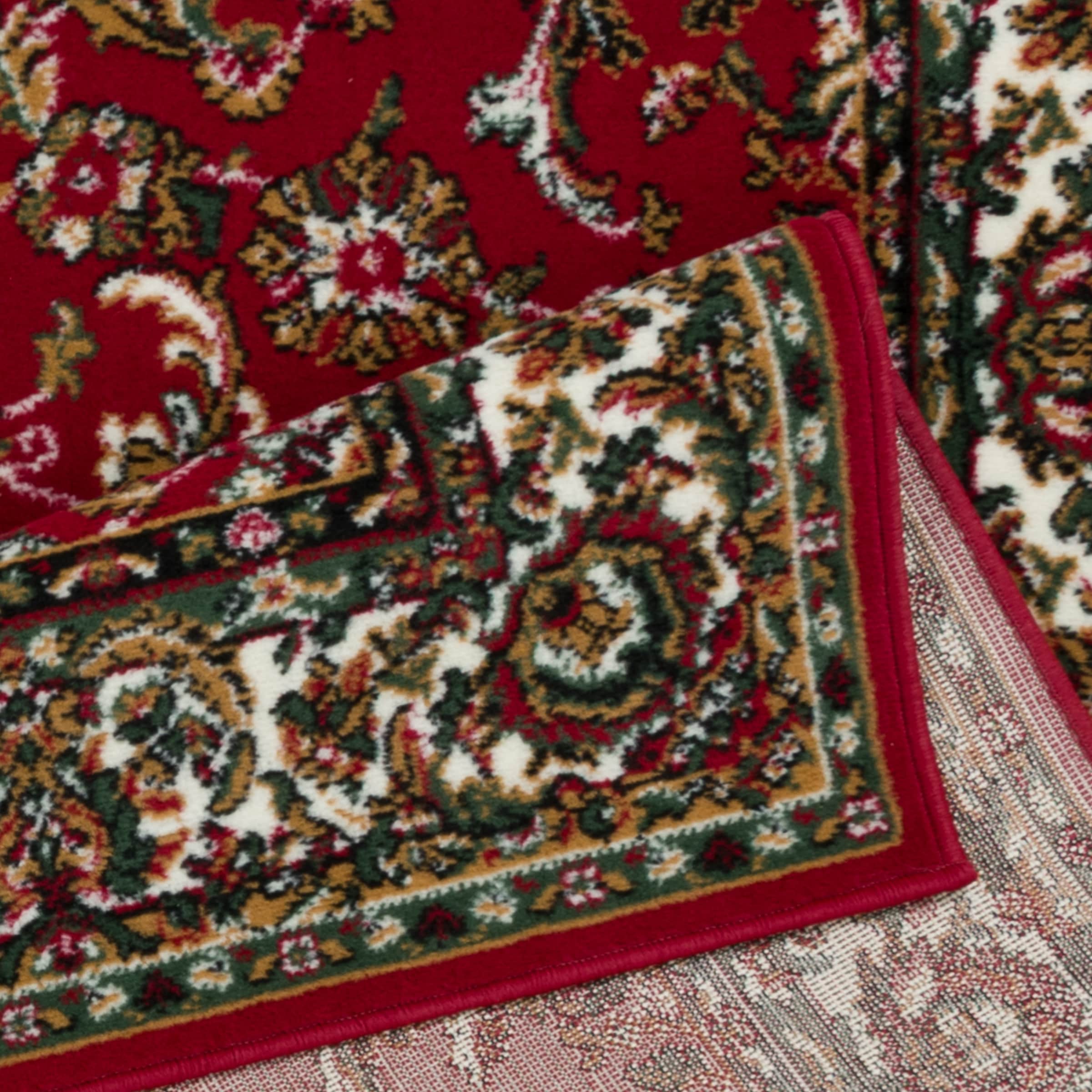 GOODproduct Tapis »Ezzo, mit Bordüre, Kurzflor, Made in Belgium« Rectangulaire 7 mm Höhe aspect orient, tapis, salon, salle à manger, chambre à coucher