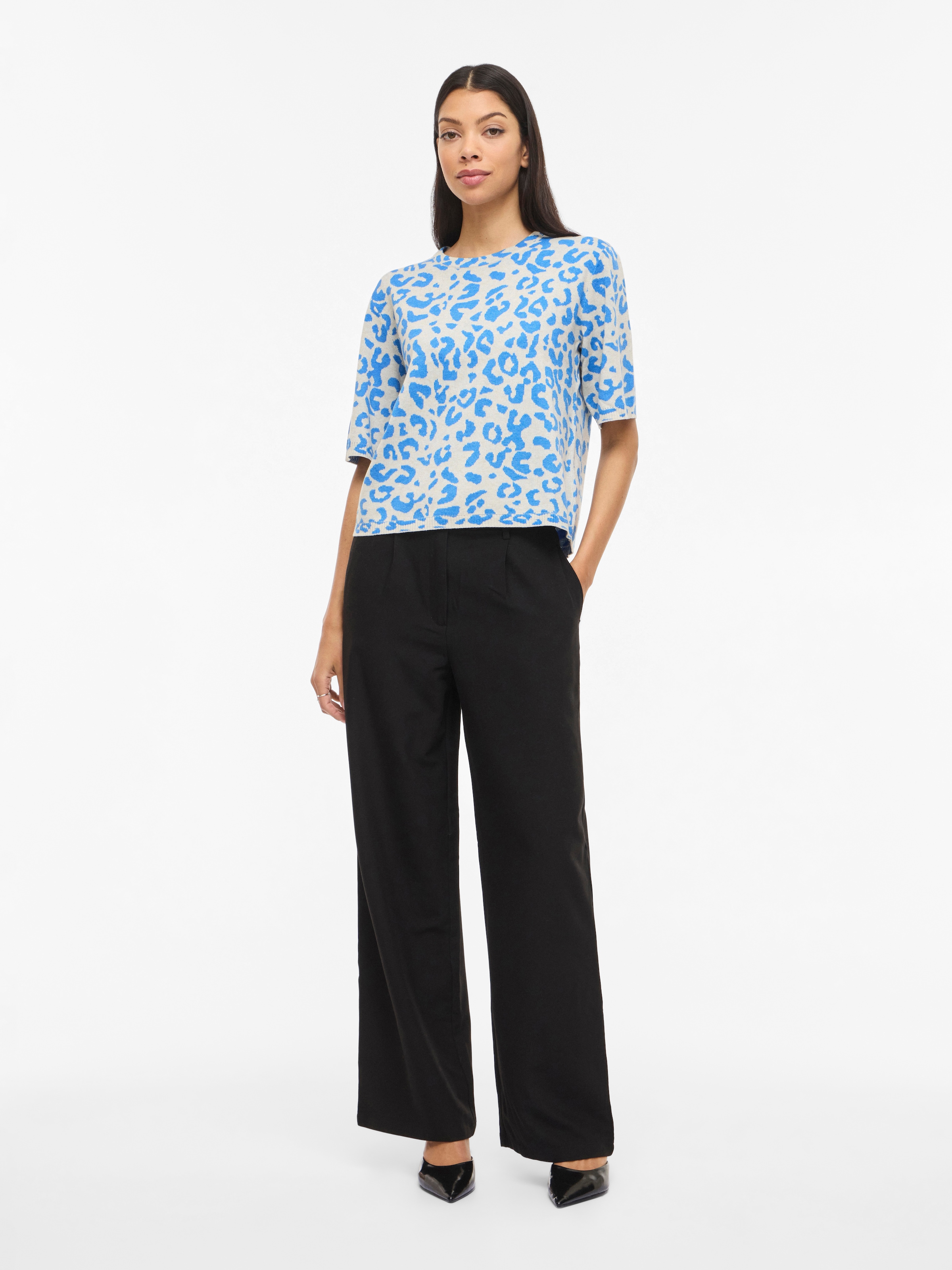 Vila Pull en tricot »VIMAYAS O-NECK 2/4 KNIT NOOS«