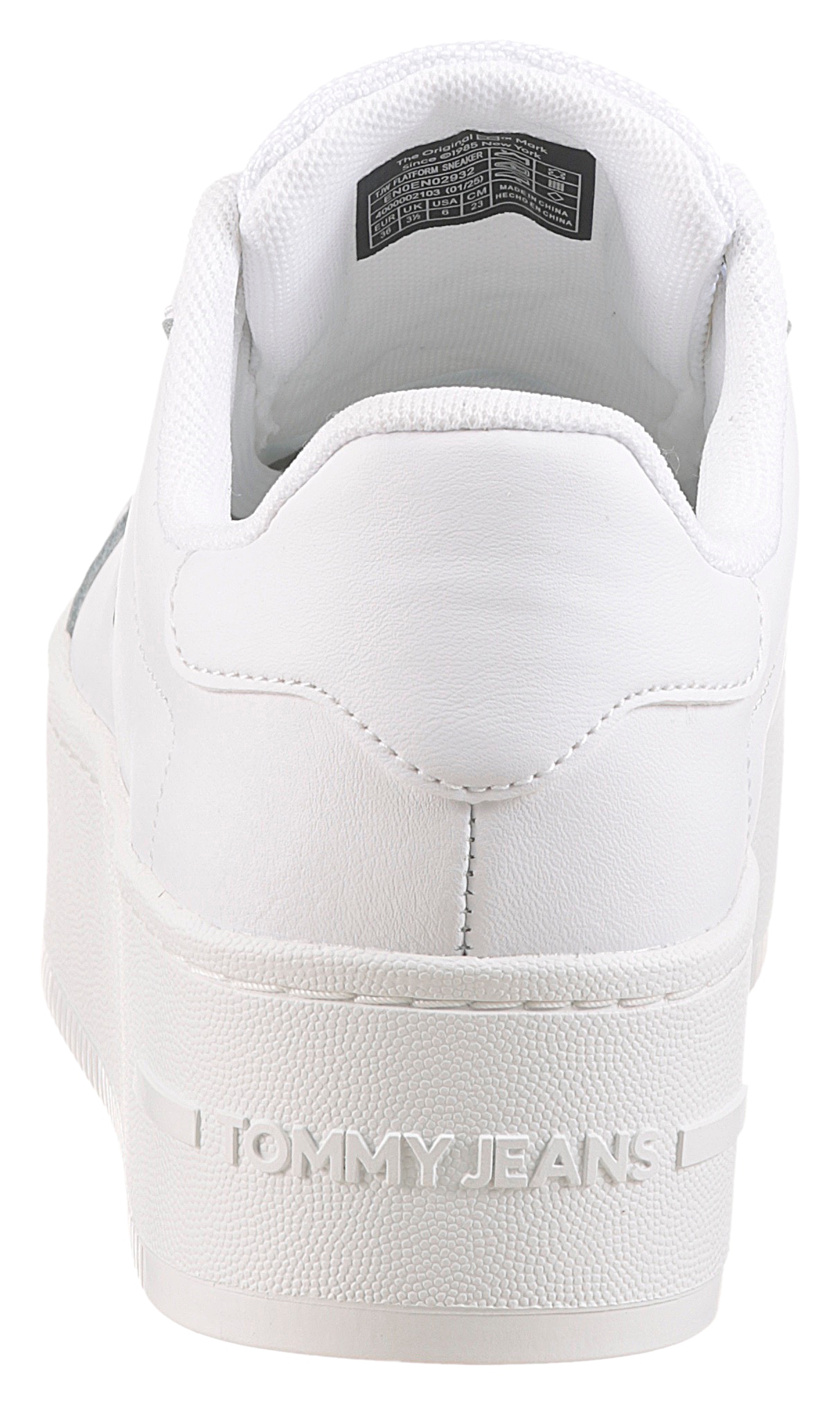 Tommy Jeans Baskets à plateforme »TJW FLATFORM SNEAKER«  , Freizeitschuh, Halbschuh, Schnürschuh mit Schaftrandpolsterung