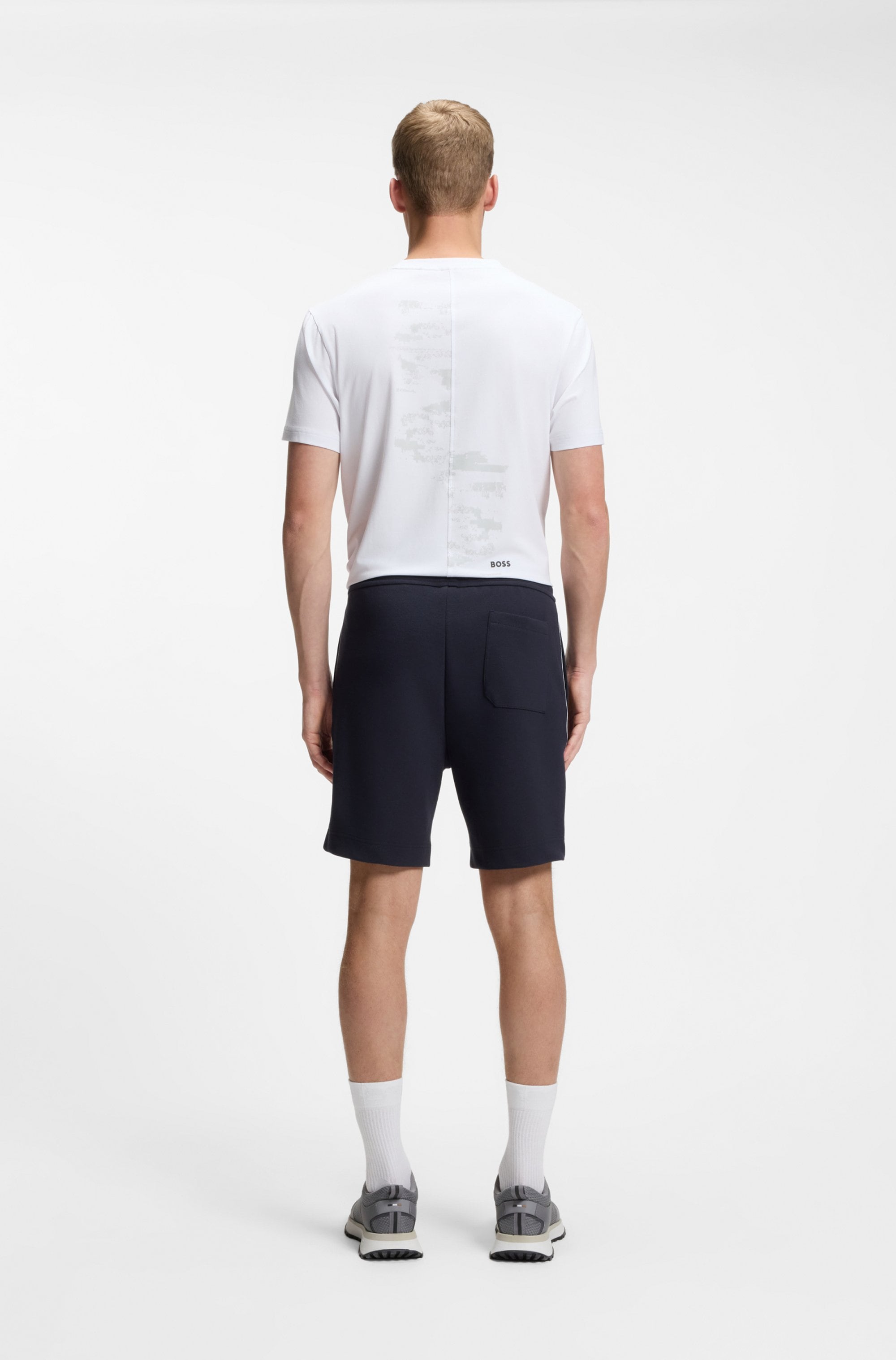 BOSS GREEN Short »Join Headlo«  qualité piqué avec passepoils
