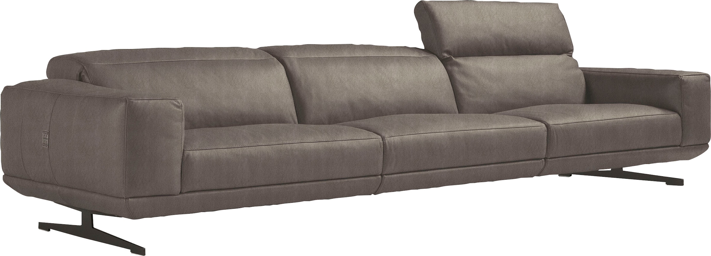 Egoitaliano 3-places »Gloria, super bequem, hochwertige Verarbeitung, edles Design, Megasofa« beidseitig verstellbare Rückenelemente, mit Designmetallfüssen