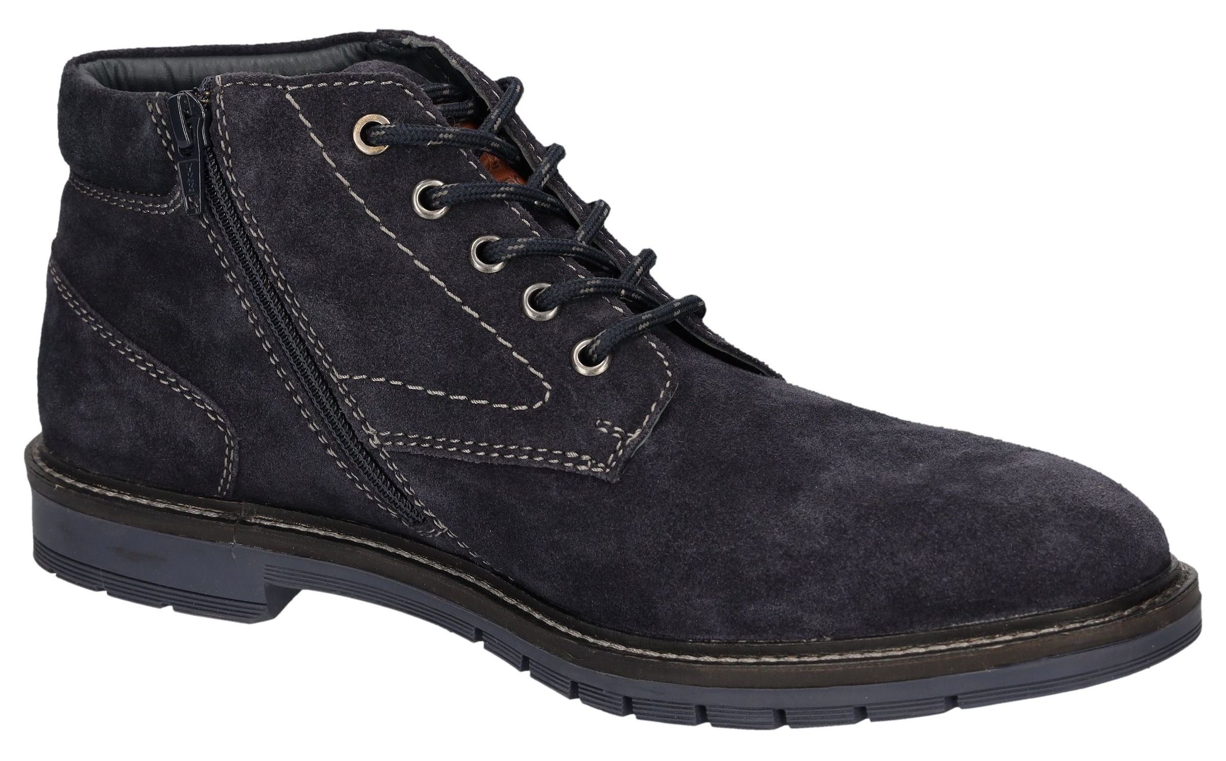 LERROS Bottines à lacets  chaussure business, bottines à lacets avec talon bloc
