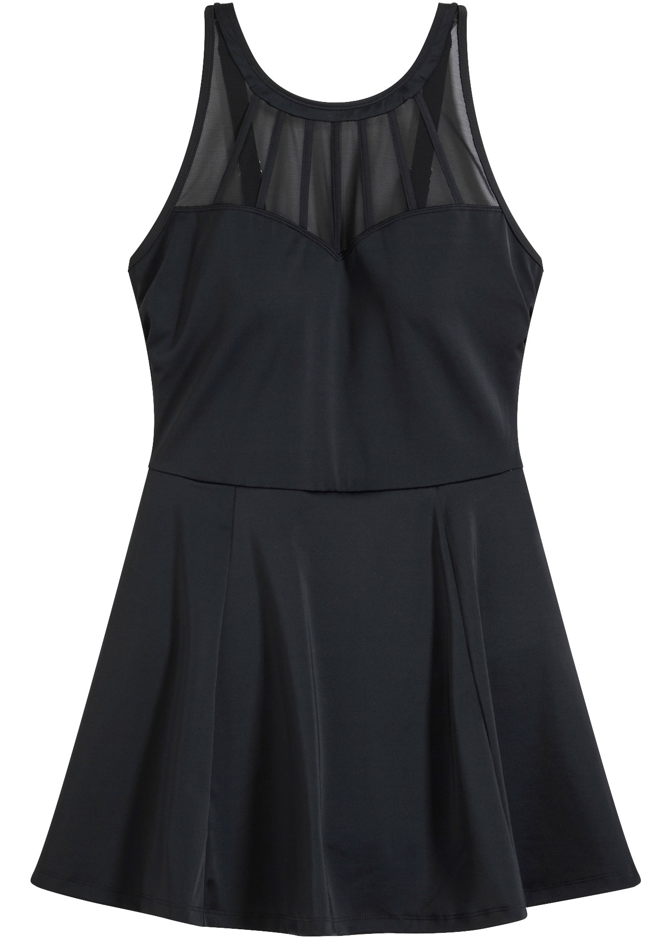 bonprix Maillot de bain avec filet transparent, en polyamide et élasthanne, doublé