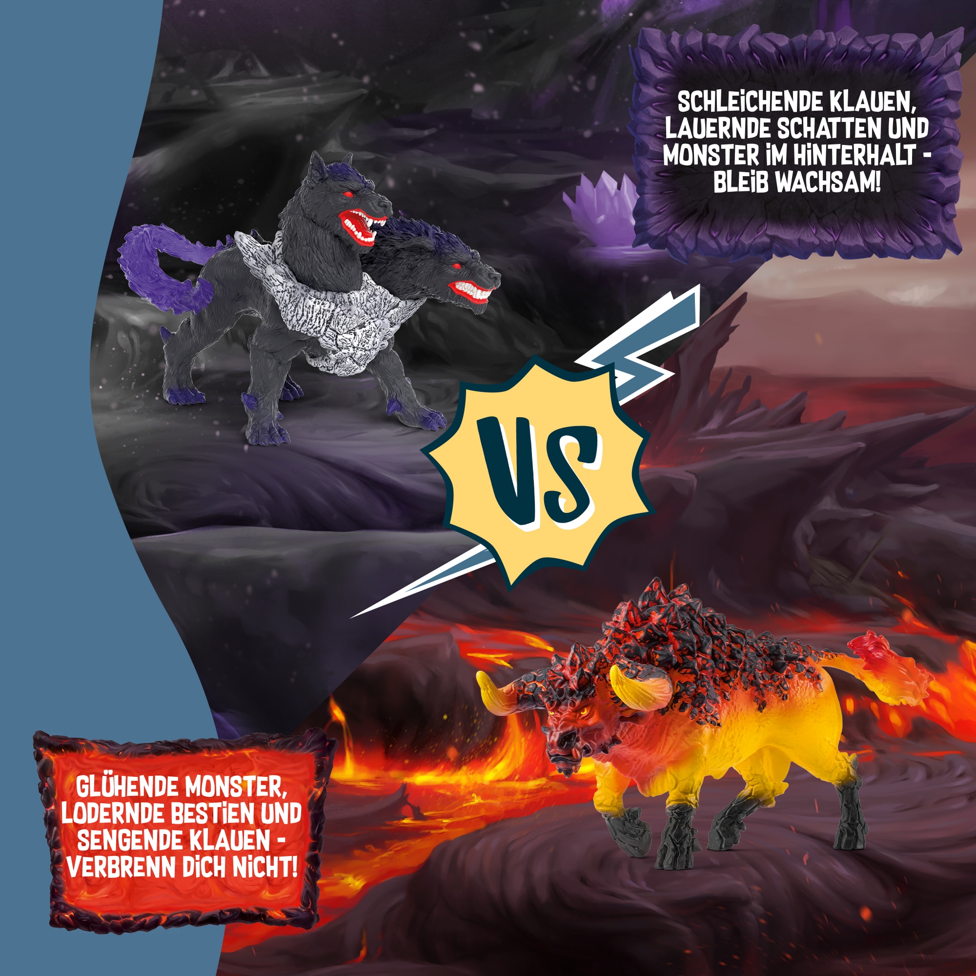 Schleich® Monde de jeu »ELDRADOR® CREATURES, BattleCave Arena: Lava vs. Schatten (42673)«