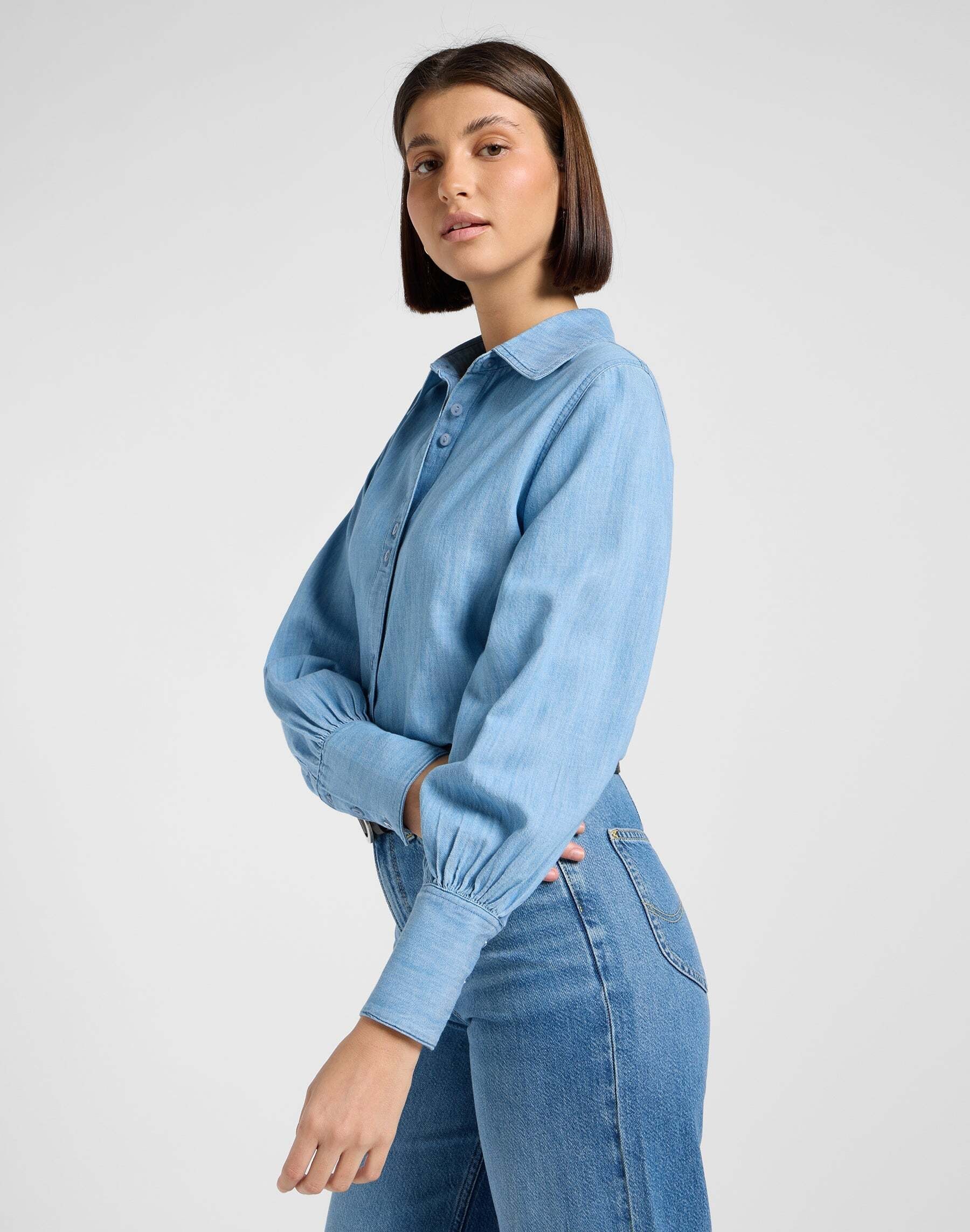 Lee® Blouse en jean »Lee Jeanshemd Balloon Sleeve Shirt«