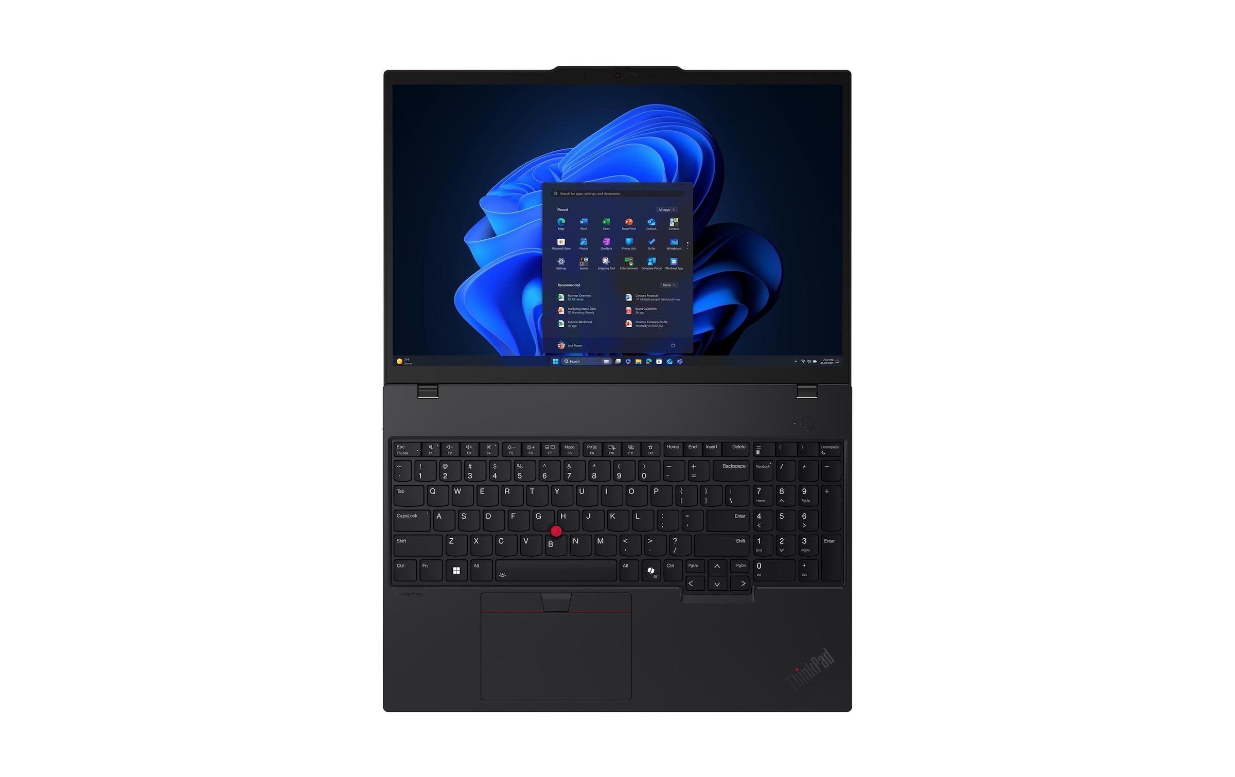 Lenovo Notebook »ThinkPad T16 Gen 4 (Intel) Copilot+ PC« / 16 ″ Intel Core Ultra 7 Integrierte NPU (Neural Processing Unit)