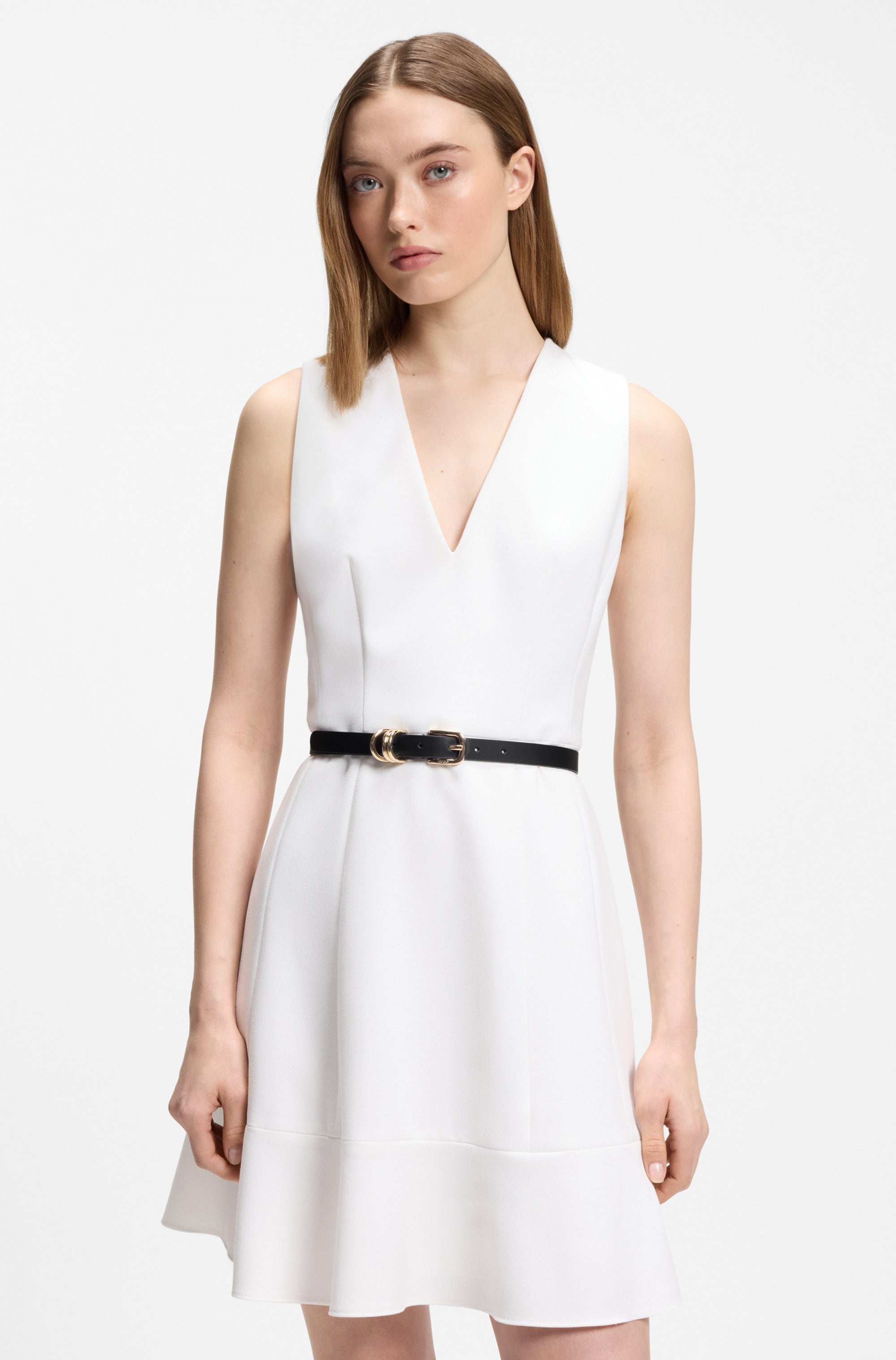 HUGO Ceinture en cuir »Nyna-Loop-G Sz20« en cuir italien