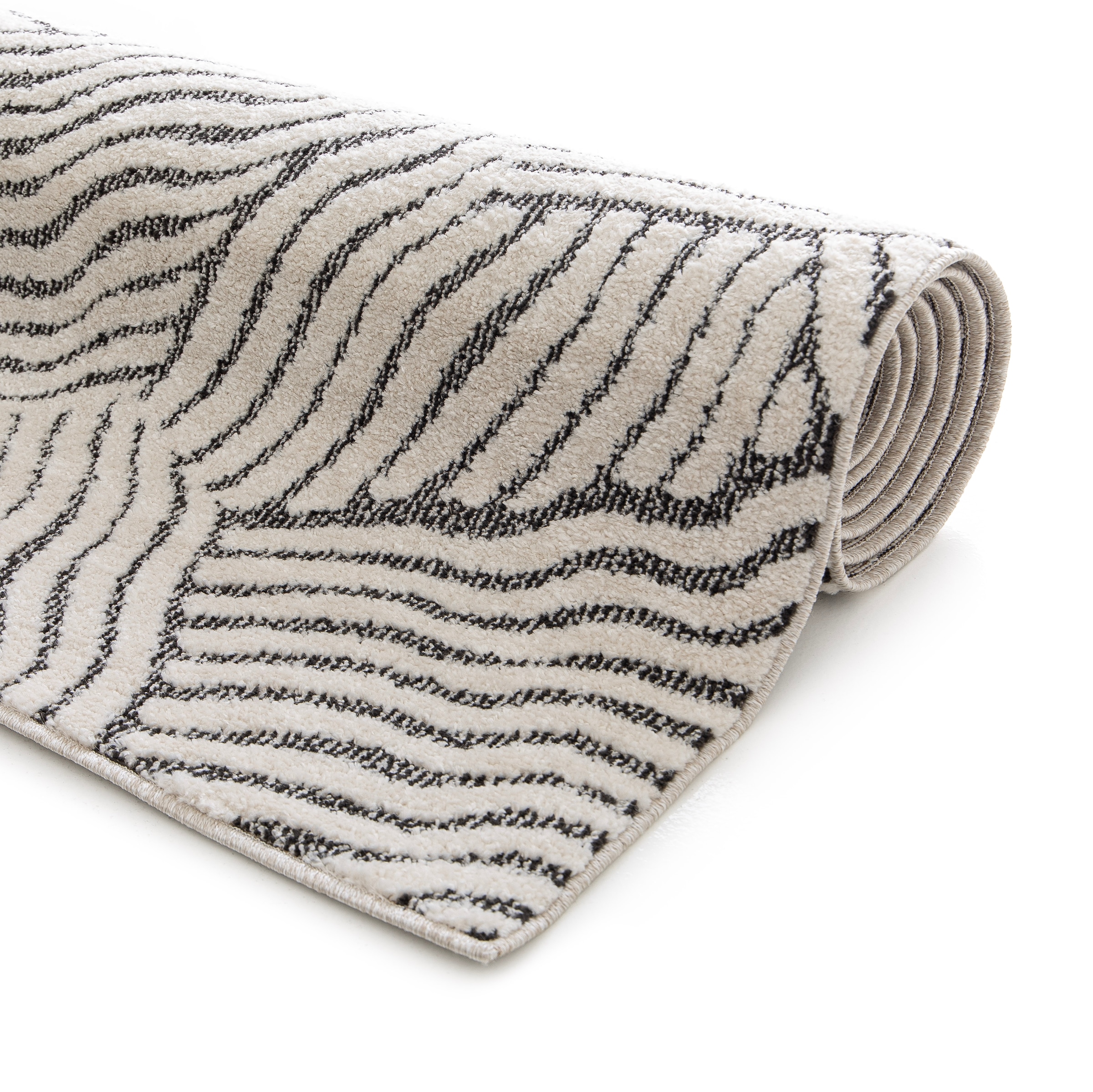 GOODproduct Tapis »Segovia, Supersoft, 3D- Design, weiche Haptik, modernes Design« Rectangulaire 9 mm Höhe Hoch-Tief-Struktur, Wohnzimmer, Esszimmer, Schlafzimmer