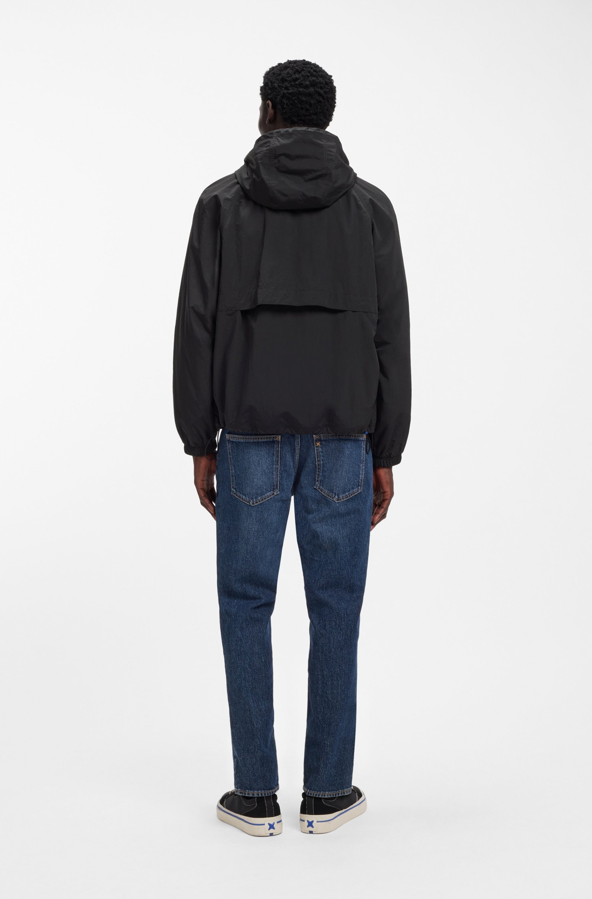 HUGO Windbreaker »Bento2611« mit Kapuze abnehmbare Kapuze, Regular Fit, wasserabweisend
