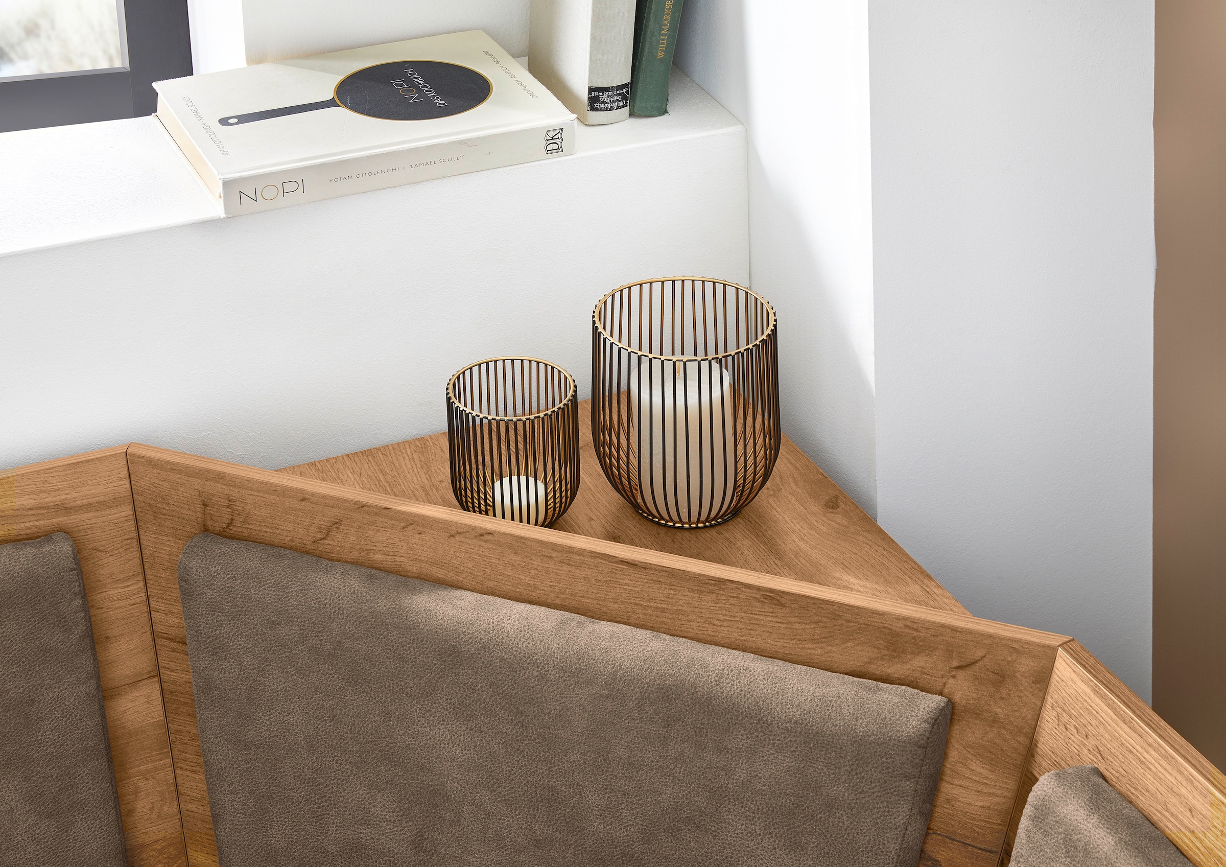GOODproduct Eckbankgruppe »Theo (Set, 4-tlg. Tisch, Bank und 2 Stühle) 2 Farben wählbar« Bank links/rechts montierbar, mit Stauraum, Stühle im 2er Set