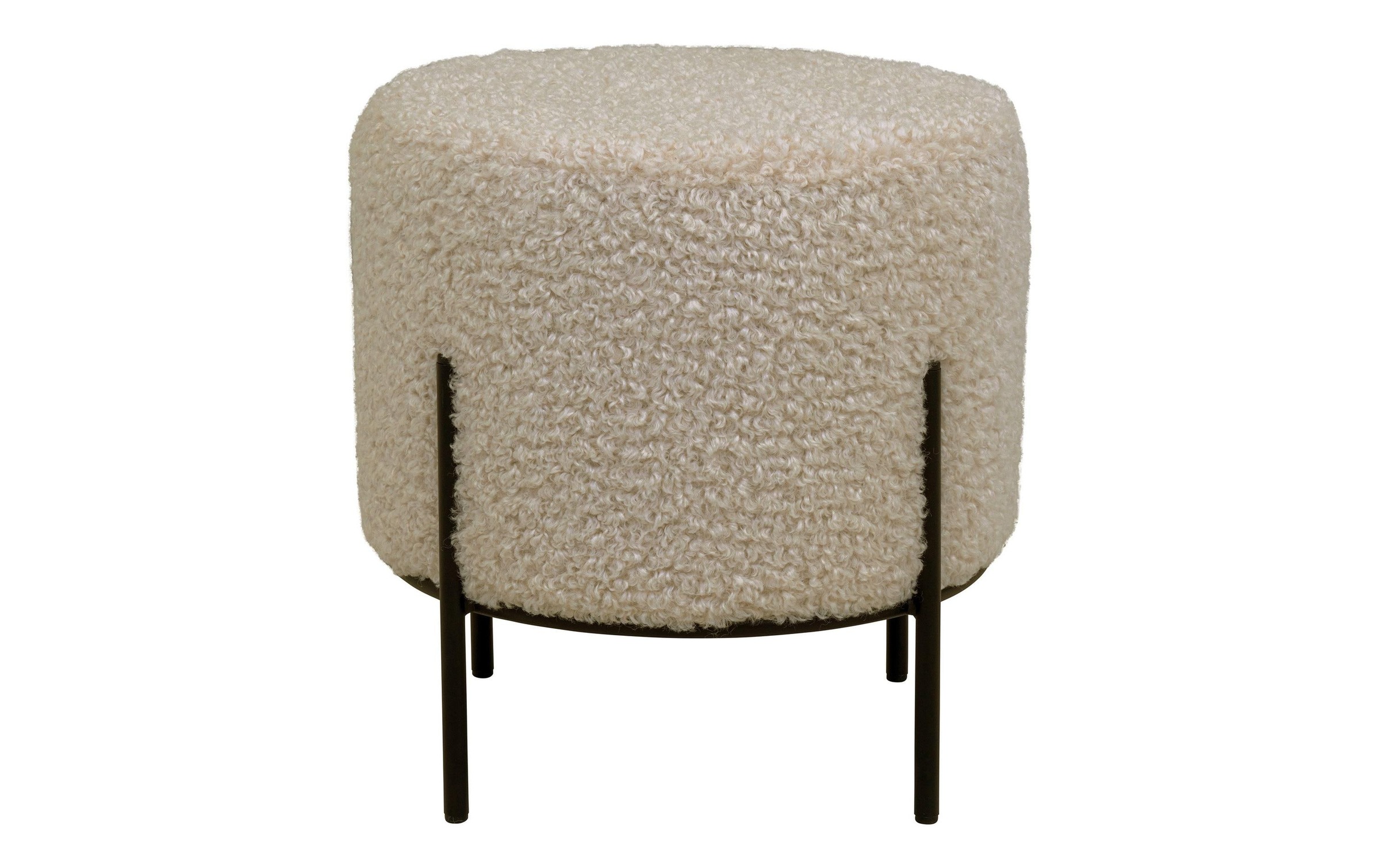 House Nordic Tabouret »House Nordic Alford-Hocker Kiefer/Polyester (PES)/Stahl«