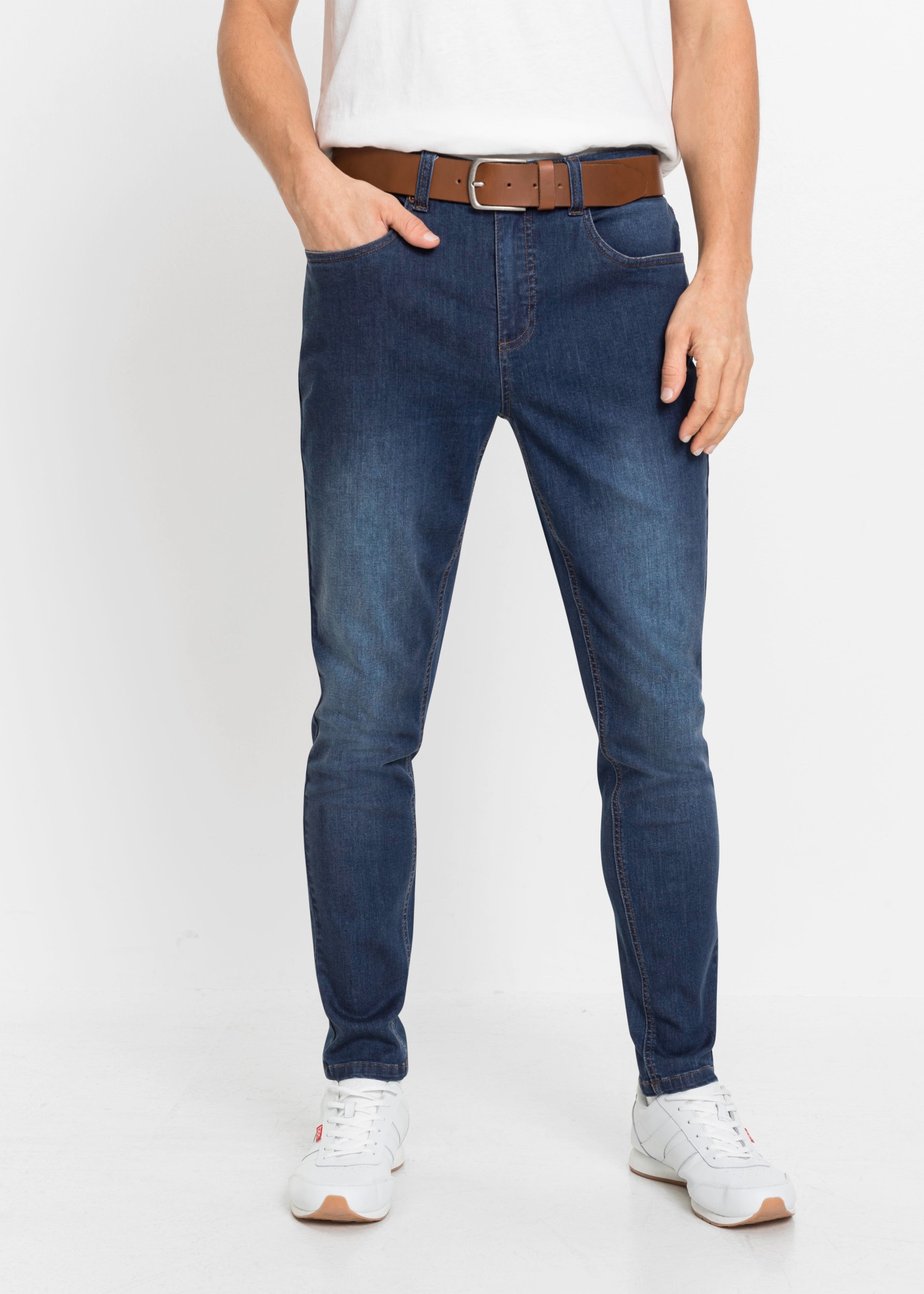 bonprix Jeans slim Paquet, 2 forme 5 poches, qualité stretch très confortable