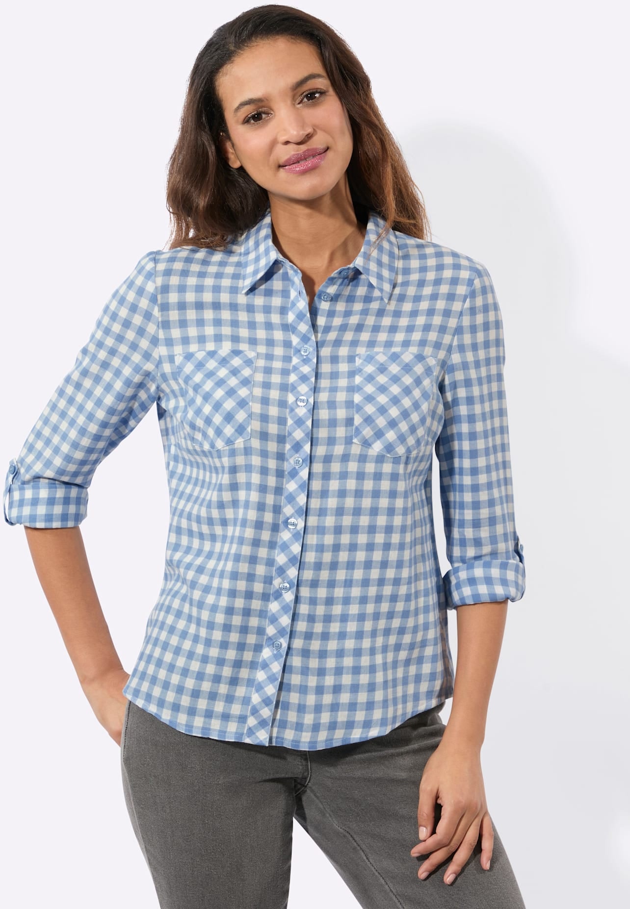 Casual Looks Blouse en flanelle