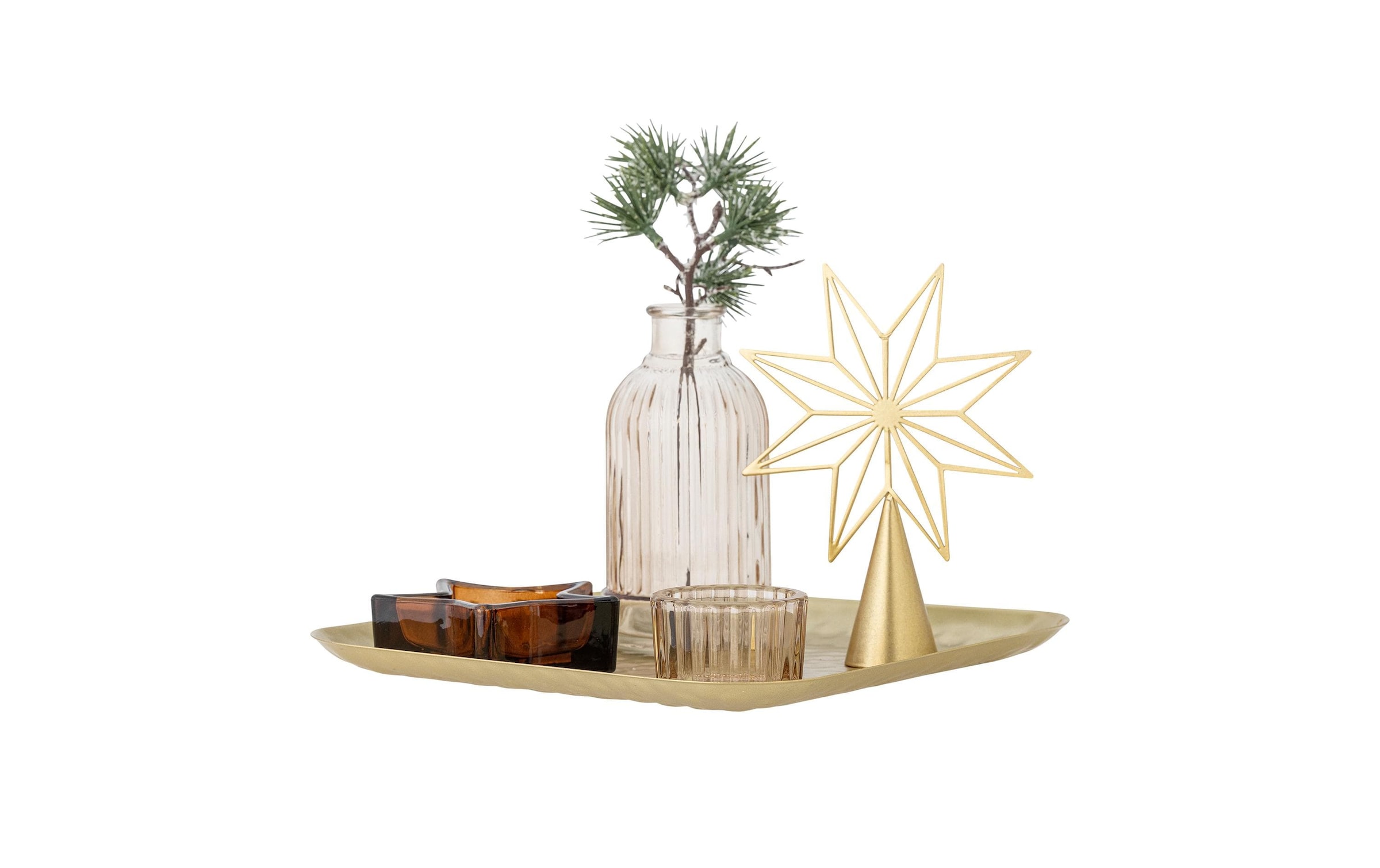 Bloomingville Plateau »Bloomingville Weihnachtsdeko Sanga 6-teilig«
