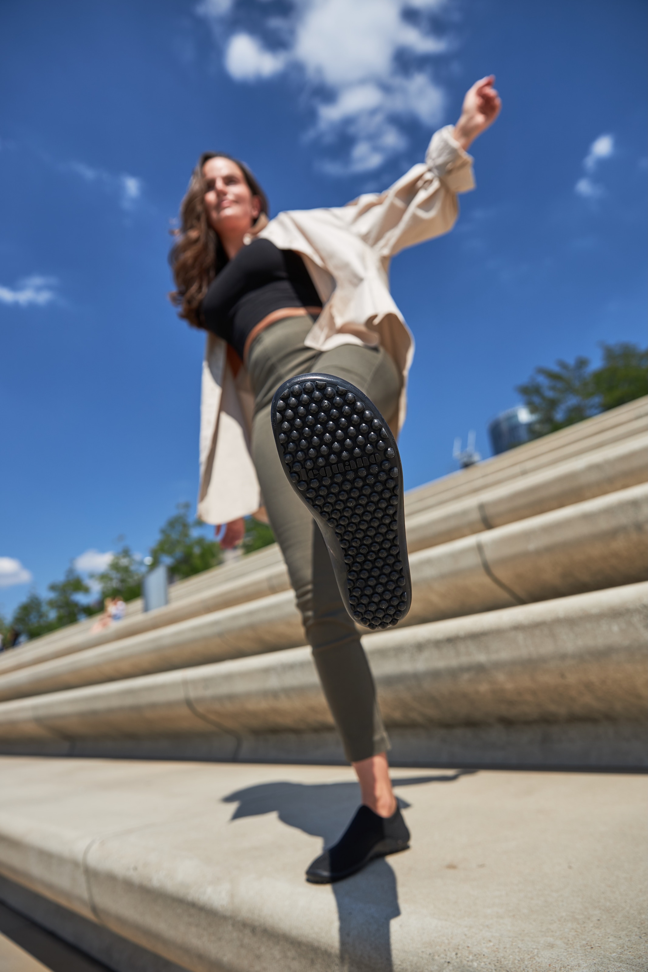 Leguano Barfussschuh »SCIO«  Slipper, Freizeitschuh, Bequemschuh mit seitlichem Logo-Emblem