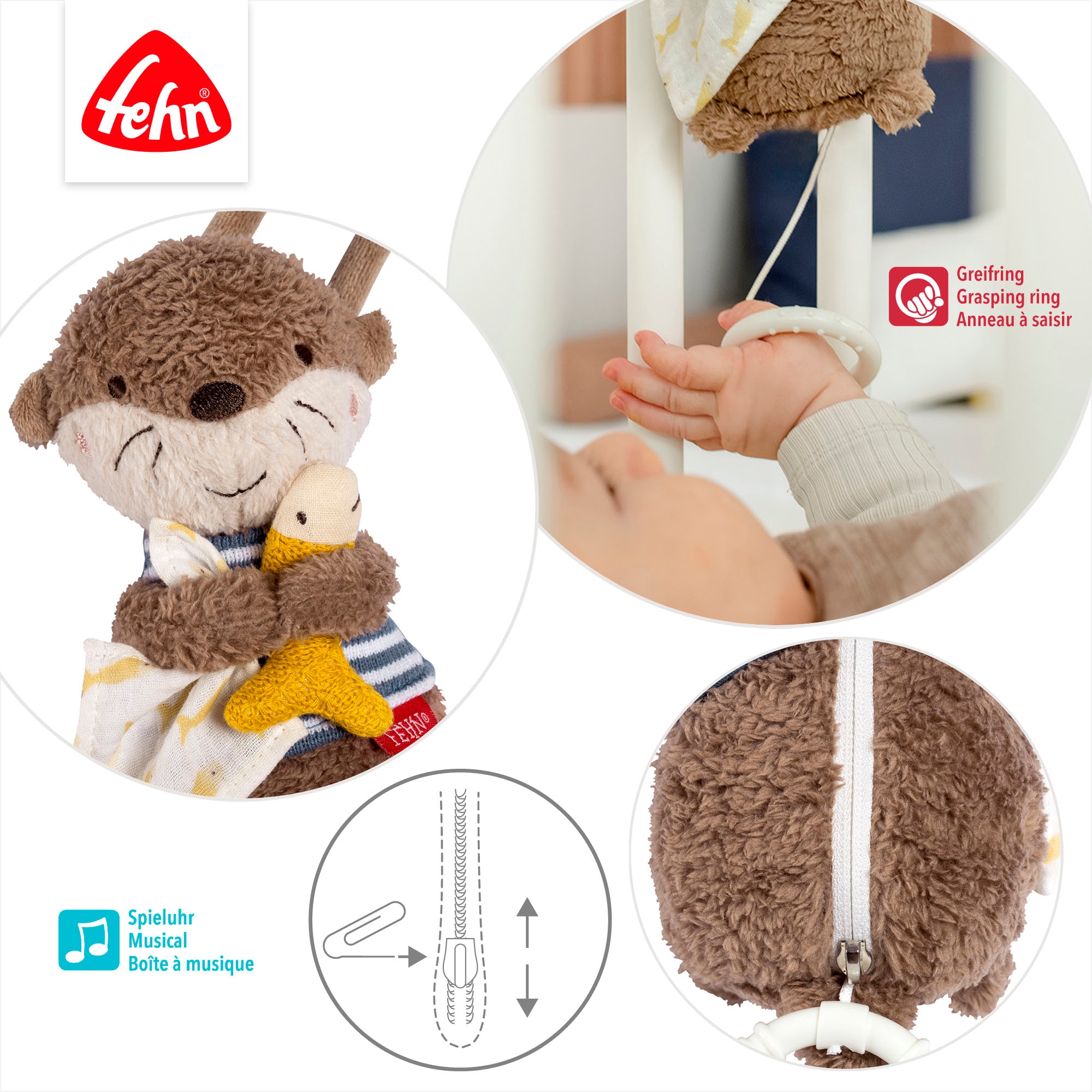 Fehn Spieluhr »Otter Theo, Mini-Spieluhr Otter«